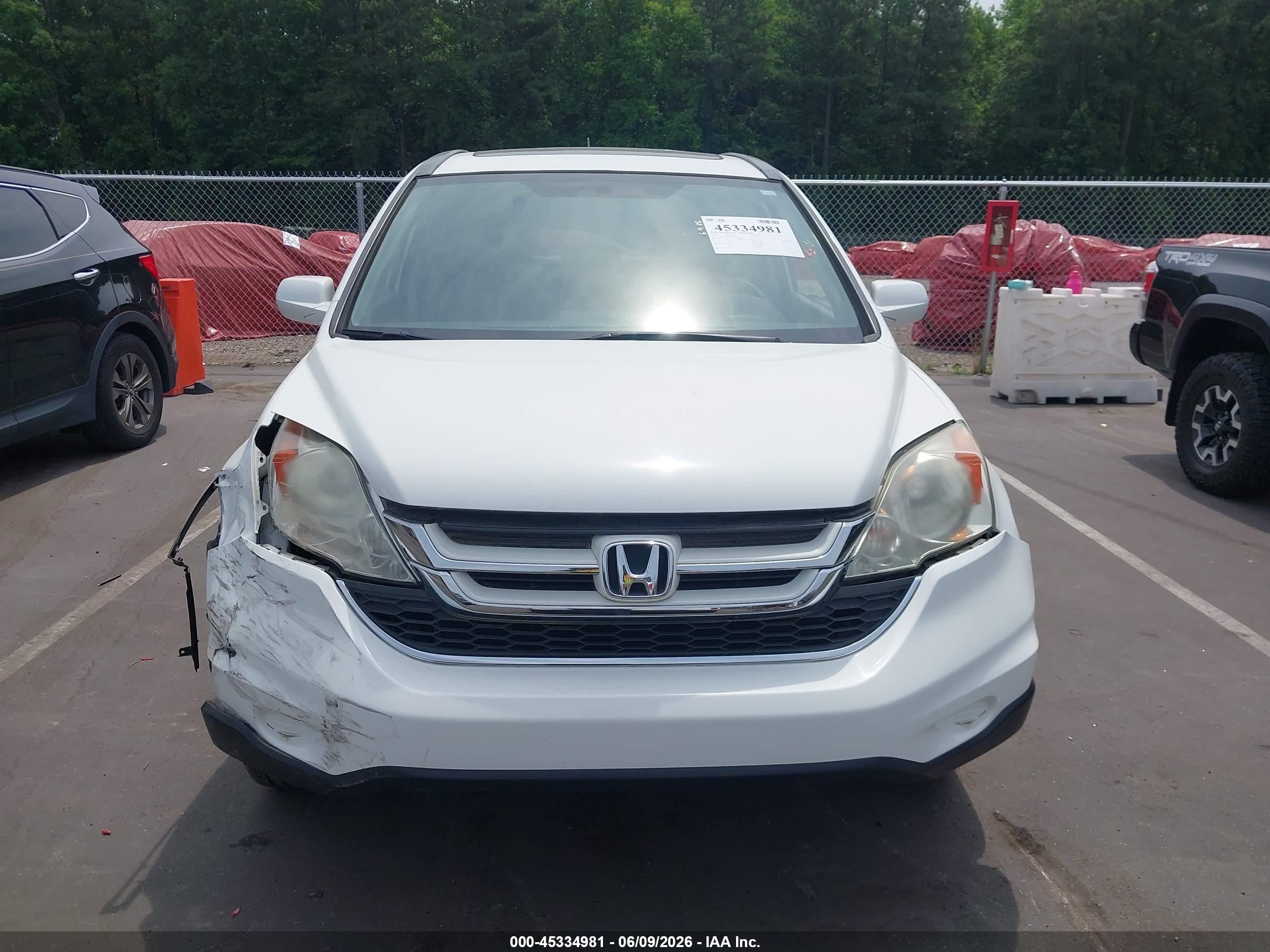 2011 Honda Cr-v Ex-l White vin: 5J6RE4H7XBL030216
