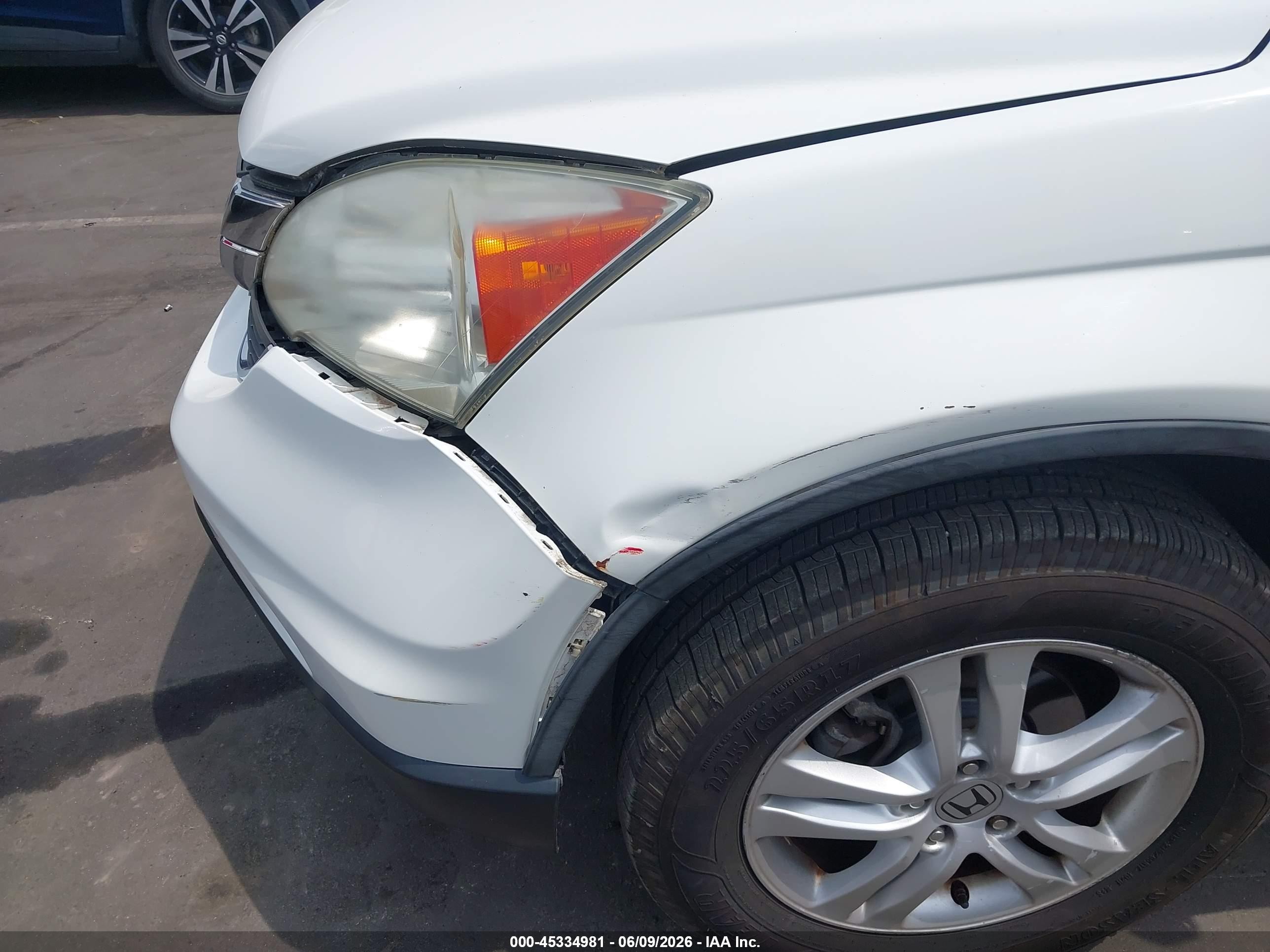 2011 Honda Cr-v Ex-l White vin: 5J6RE4H7XBL030216