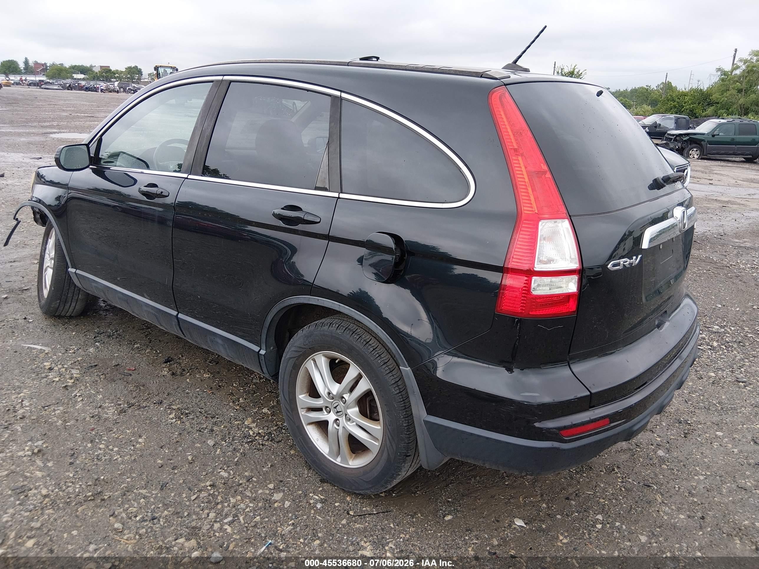 2011 Honda Cr-v Ex-l Black vin: 5J6RE4H7XBL048778