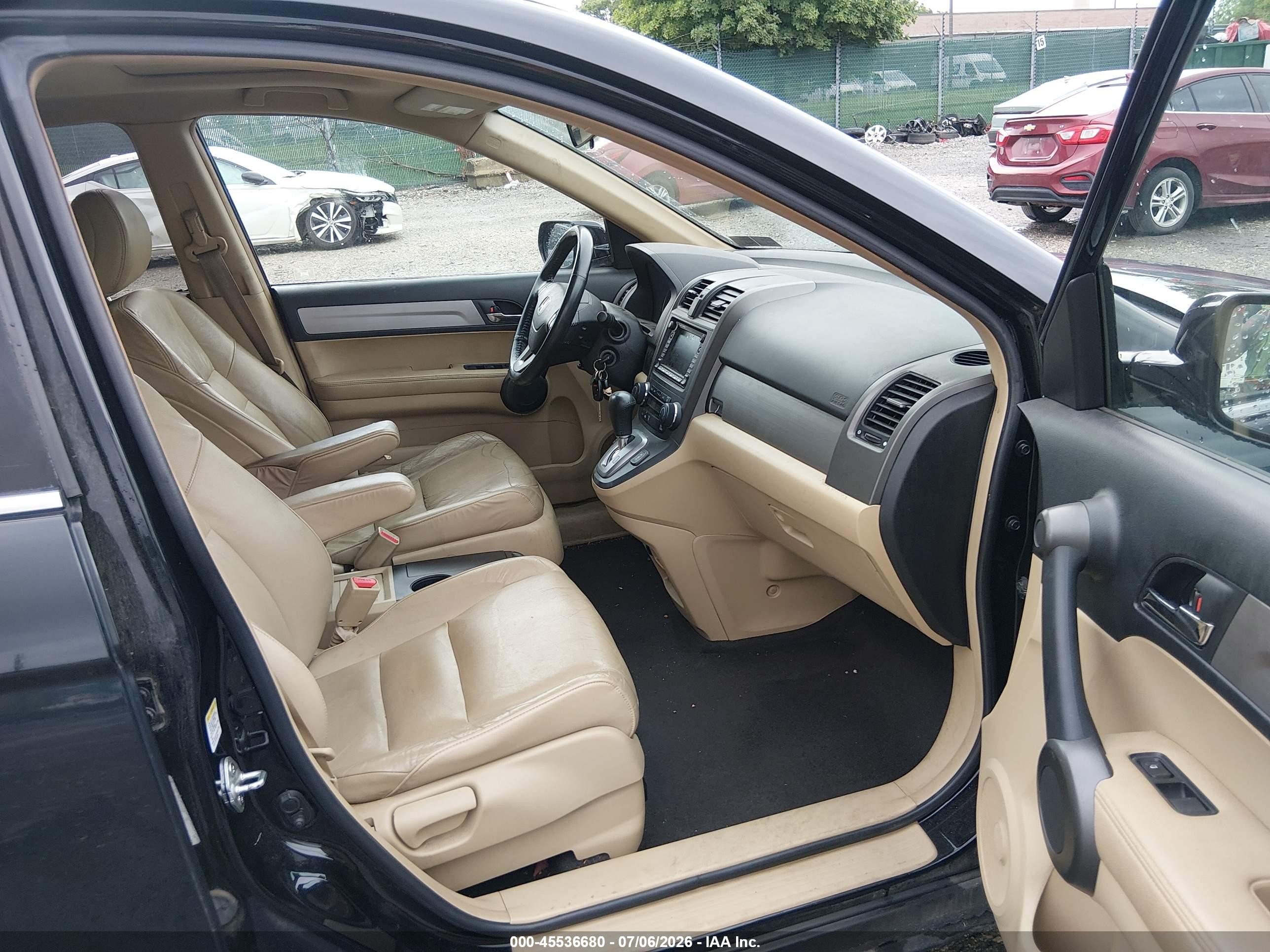 2011 Honda Cr-v Ex-l Black vin: 5J6RE4H7XBL048778