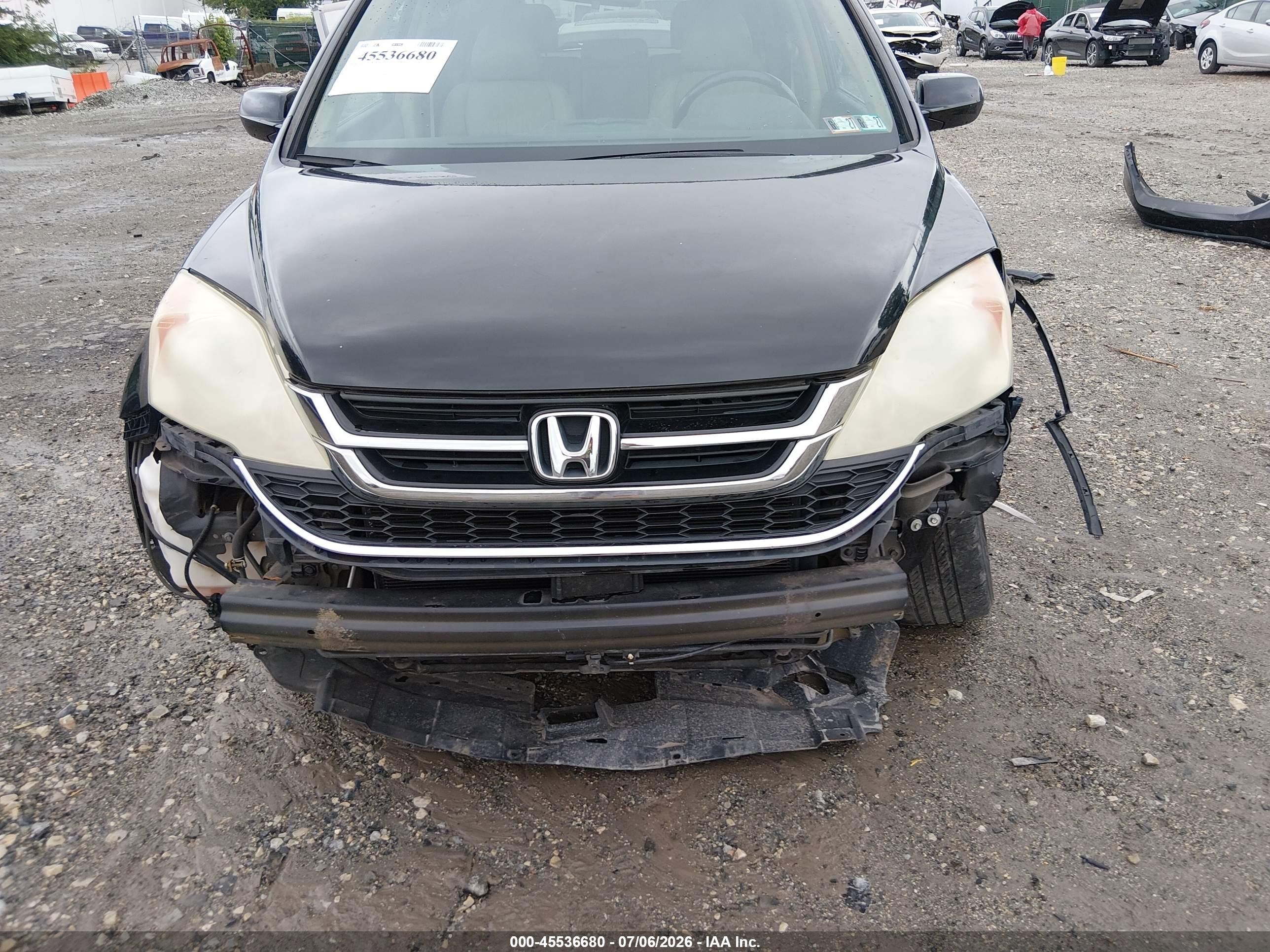 2011 Honda Cr-v Ex-l Black vin: 5J6RE4H7XBL048778