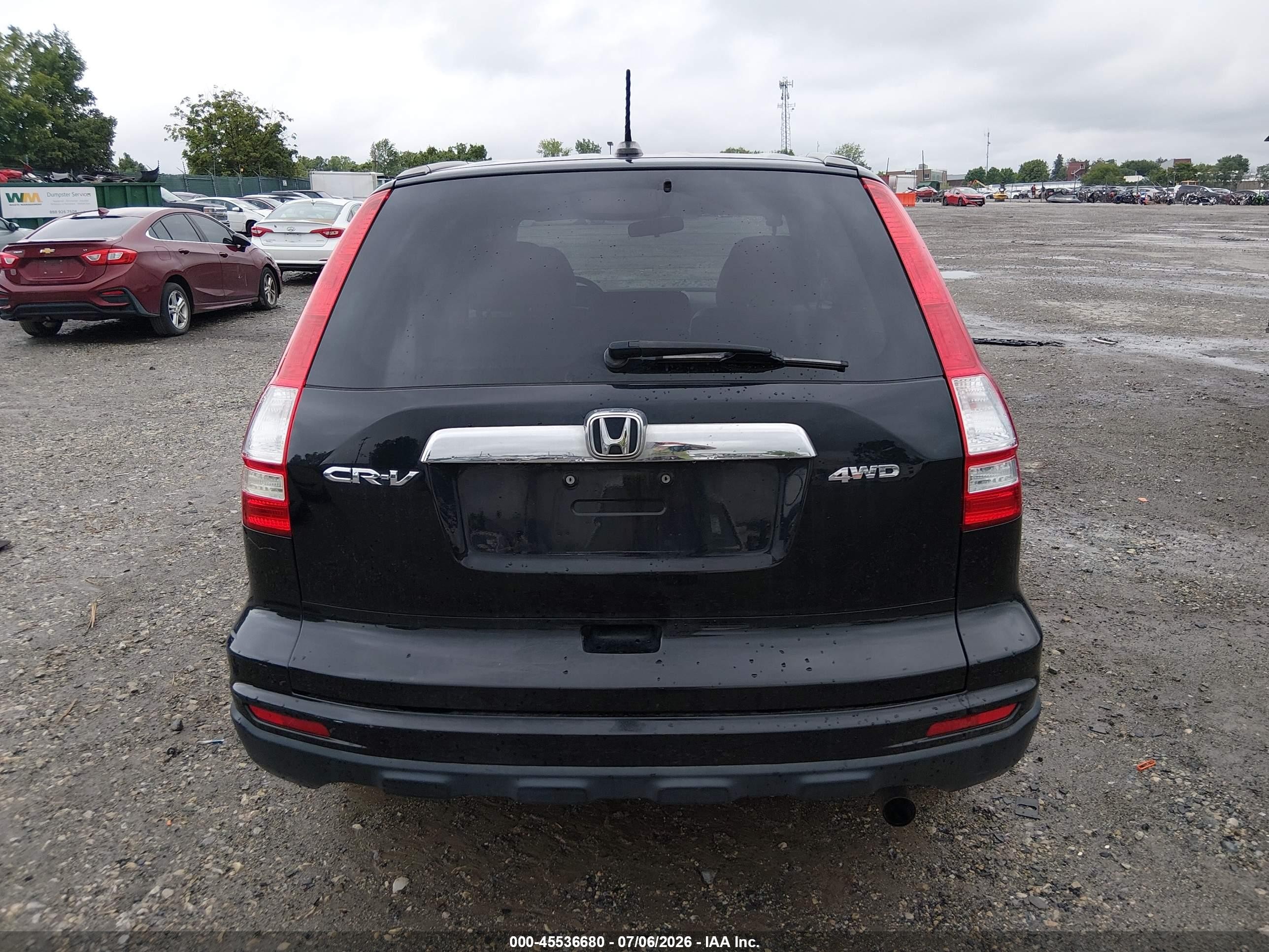 2011 Honda Cr-v Ex-l Black vin: 5J6RE4H7XBL048778