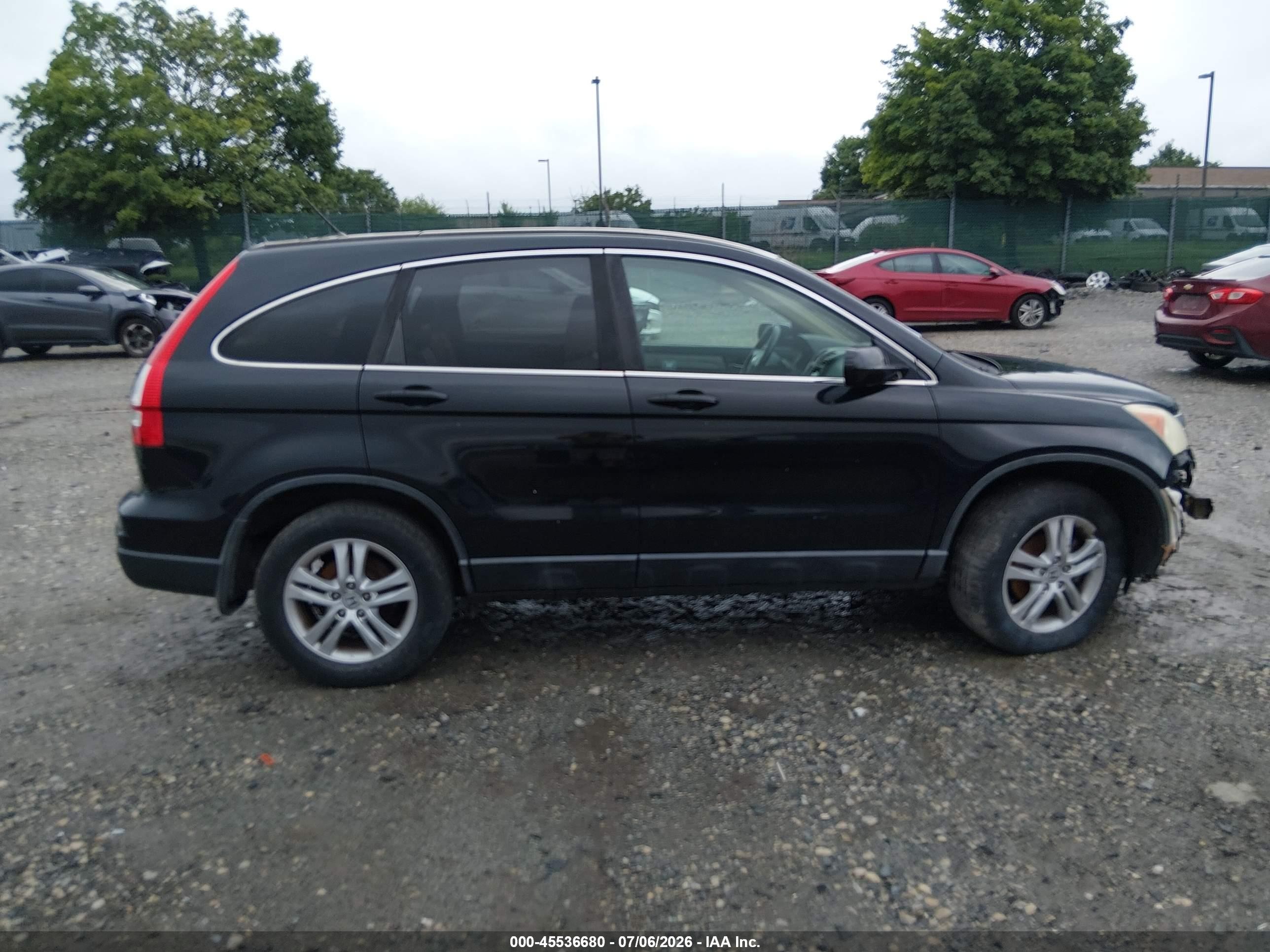 2011 Honda Cr-v Ex-l Black vin: 5J6RE4H7XBL048778