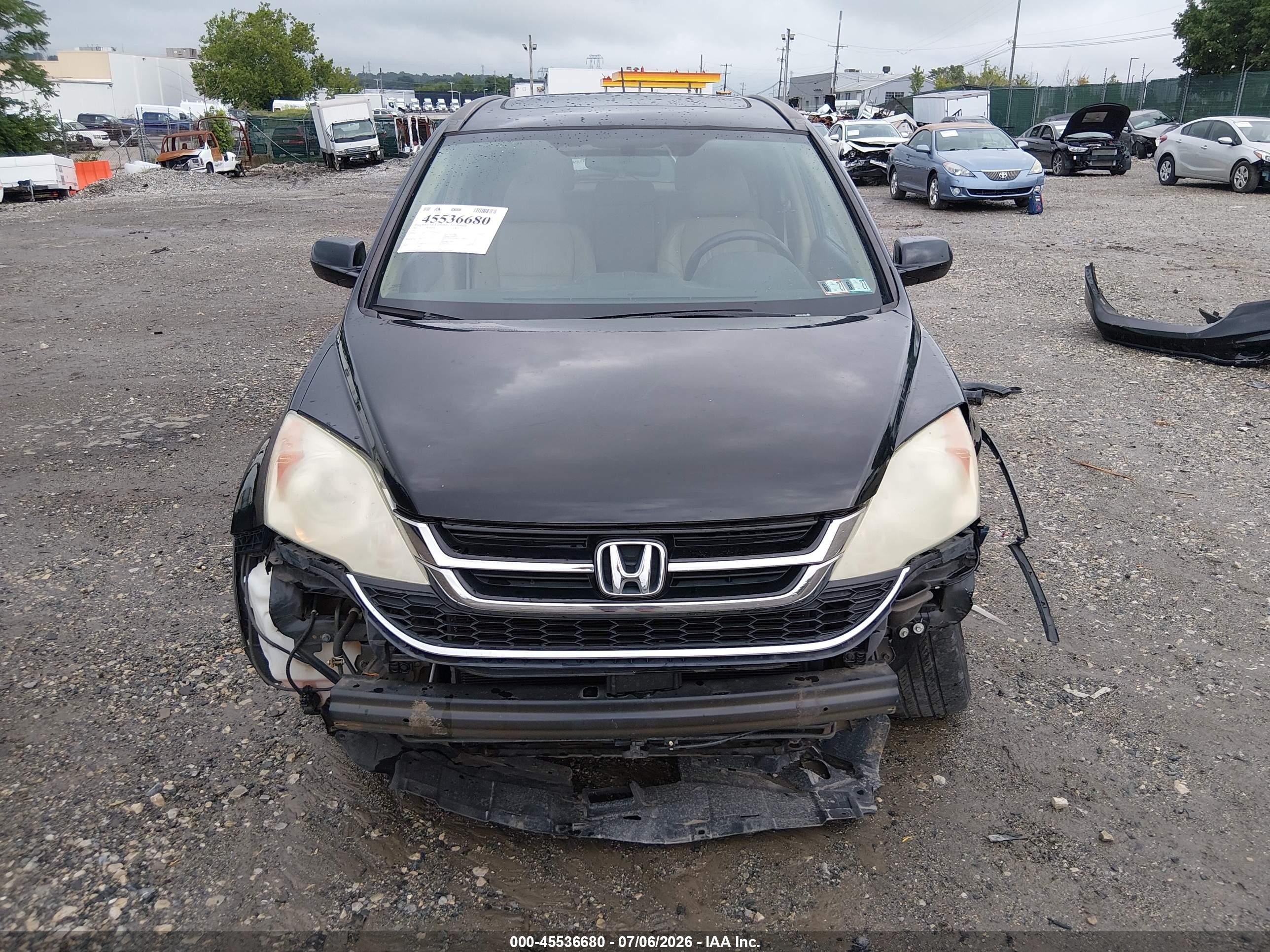 2011 Honda Cr-v Ex-l Black vin: 5J6RE4H7XBL048778