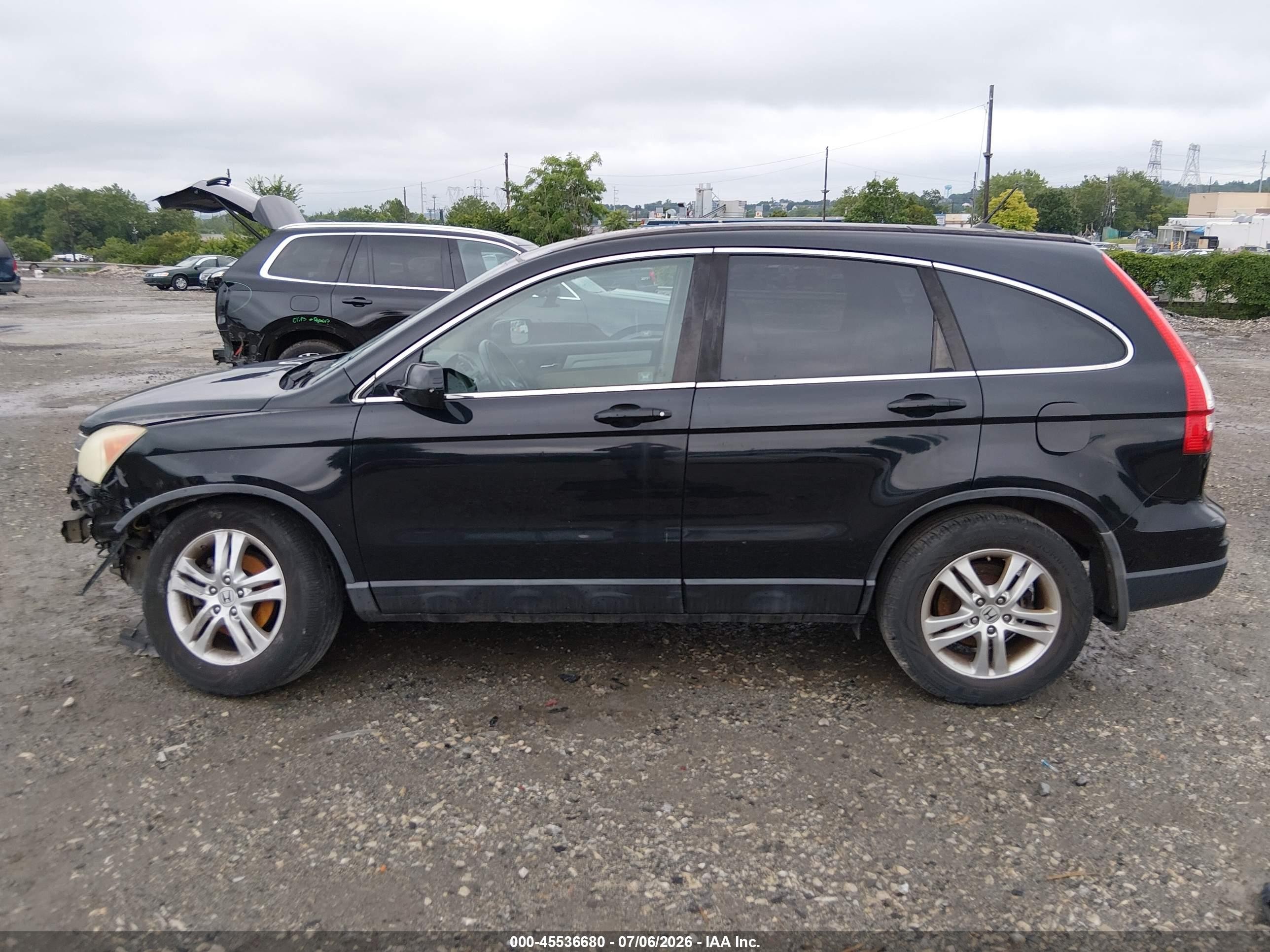 2011 Honda Cr-v Ex-l Black vin: 5J6RE4H7XBL048778