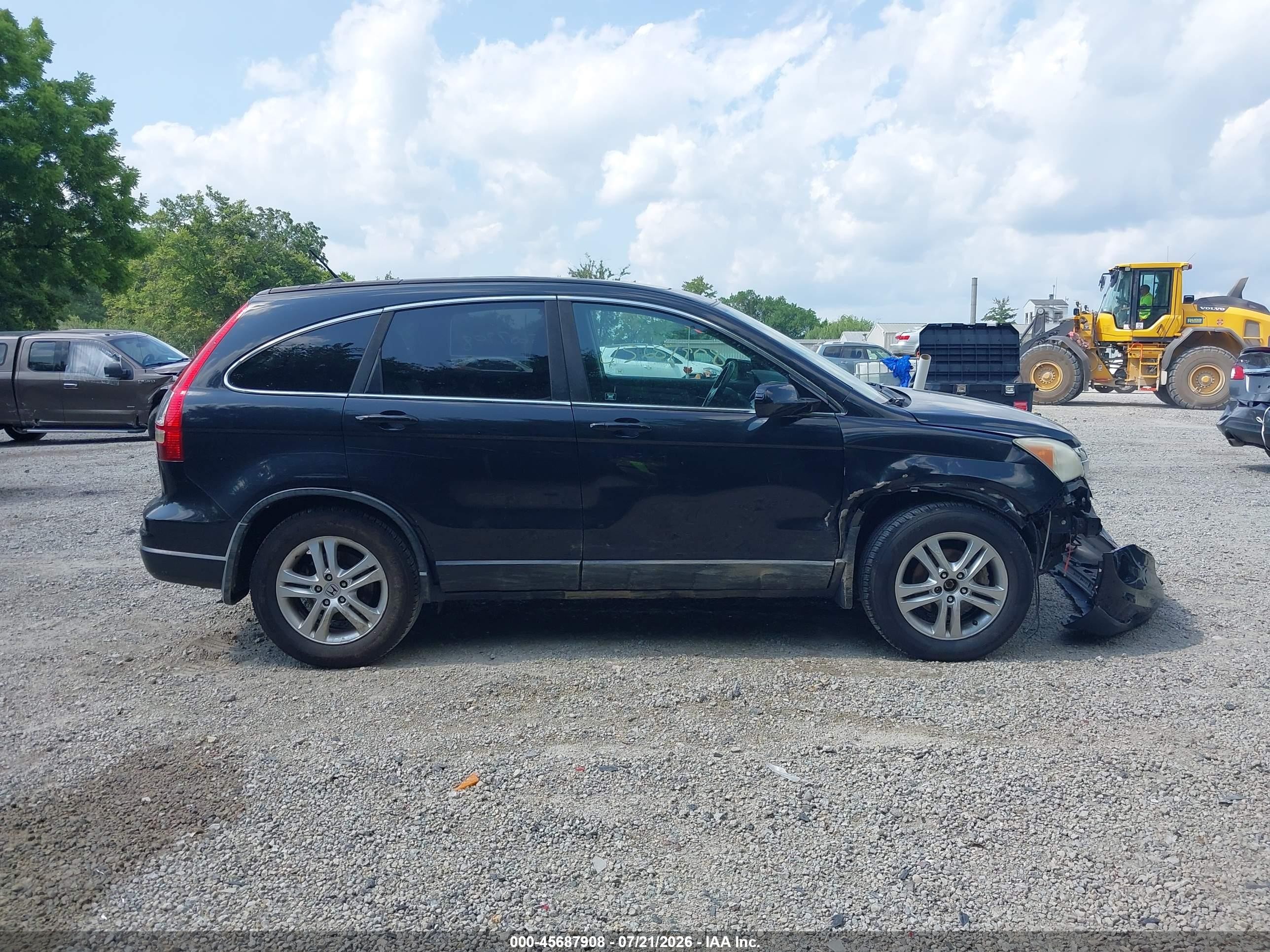 2011 Honda Cr-v Ex-l Black vin: 5J6RE4H7XBL097737