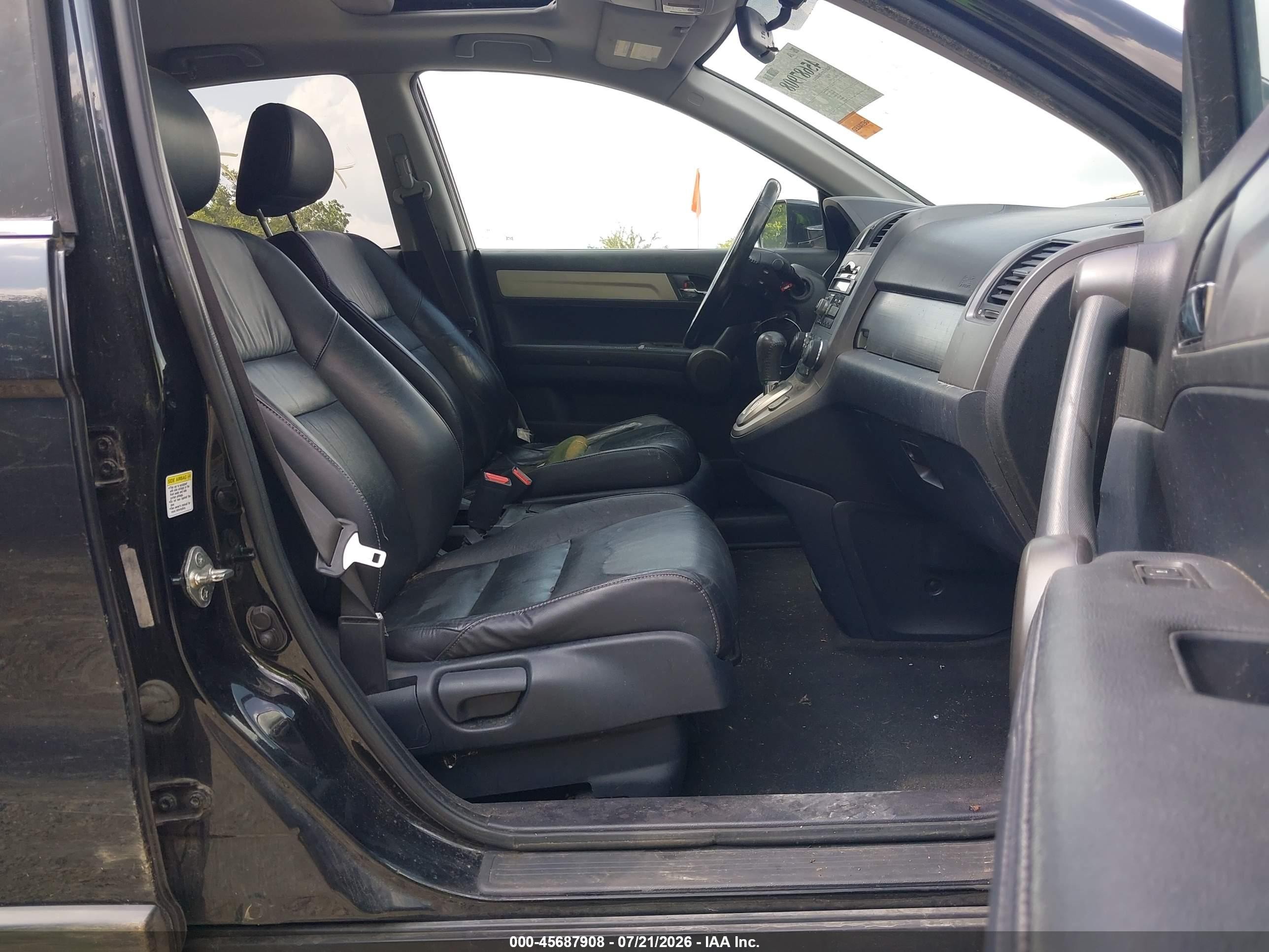 2011 Honda Cr-v Ex-l Black vin: 5J6RE4H7XBL097737