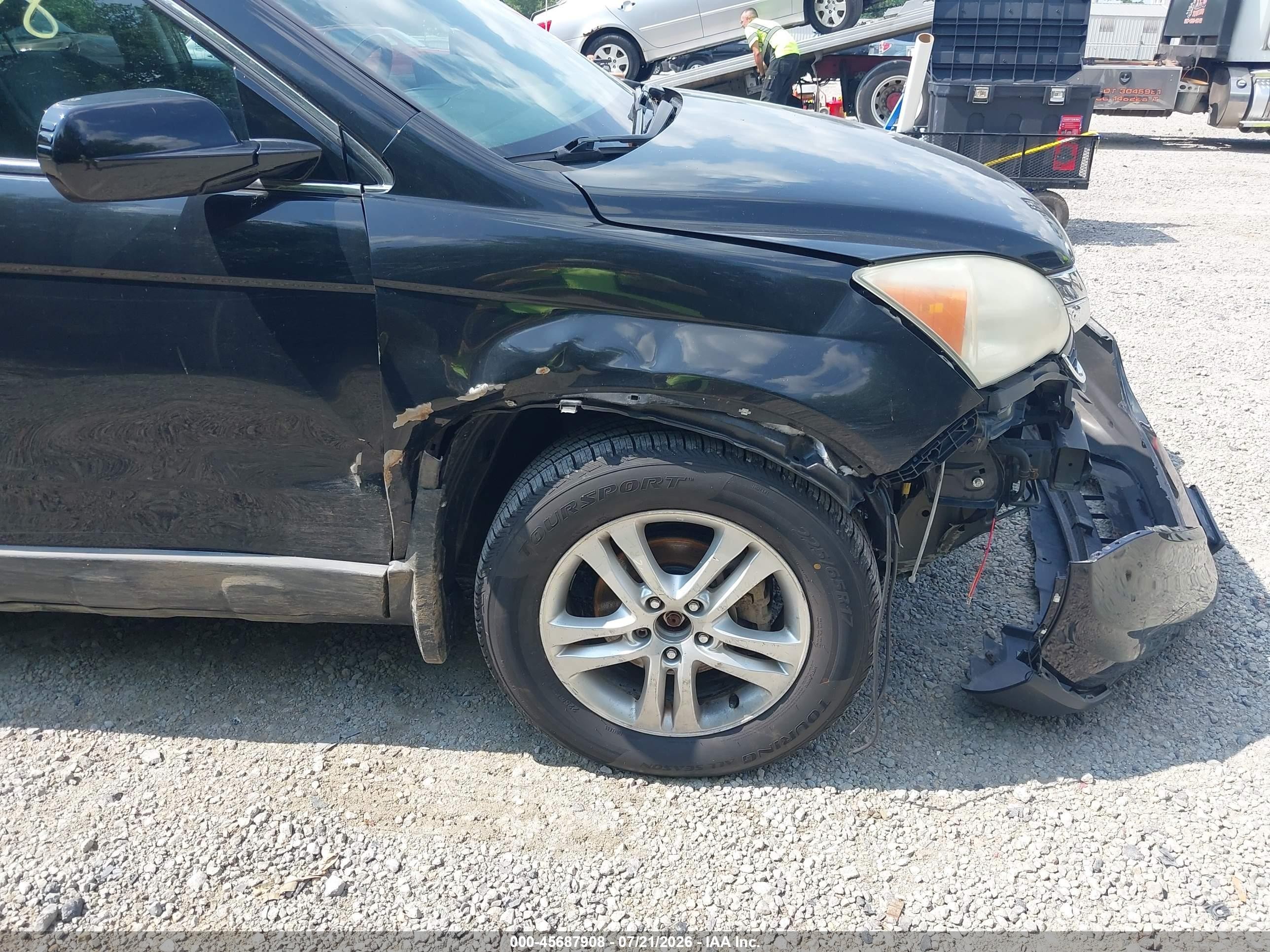 2011 Honda Cr-v Ex-l Black vin: 5J6RE4H7XBL097737