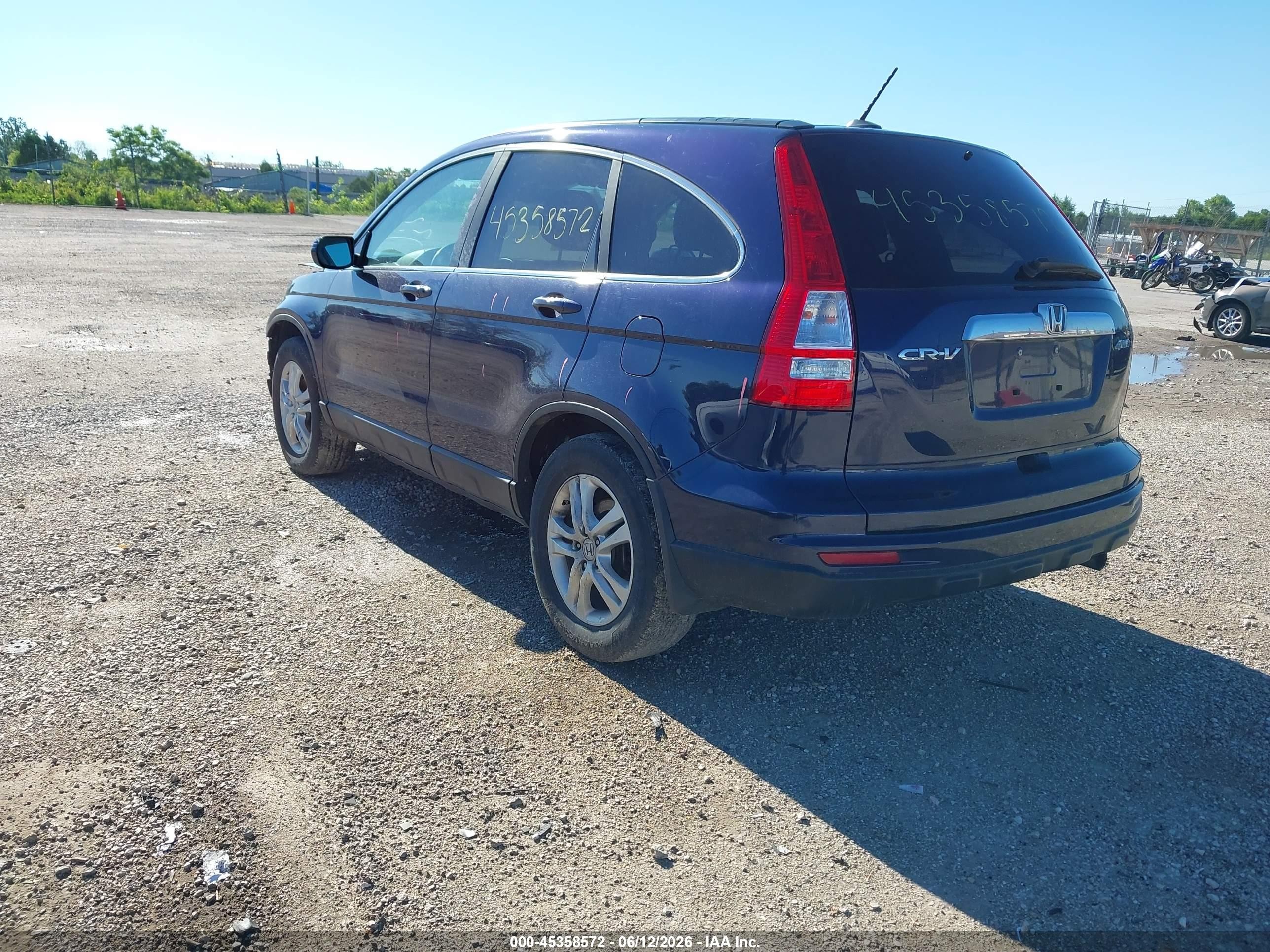 2011 Honda Cr-v Ex-l Blue vin: 5J6RE4H7XBL100412