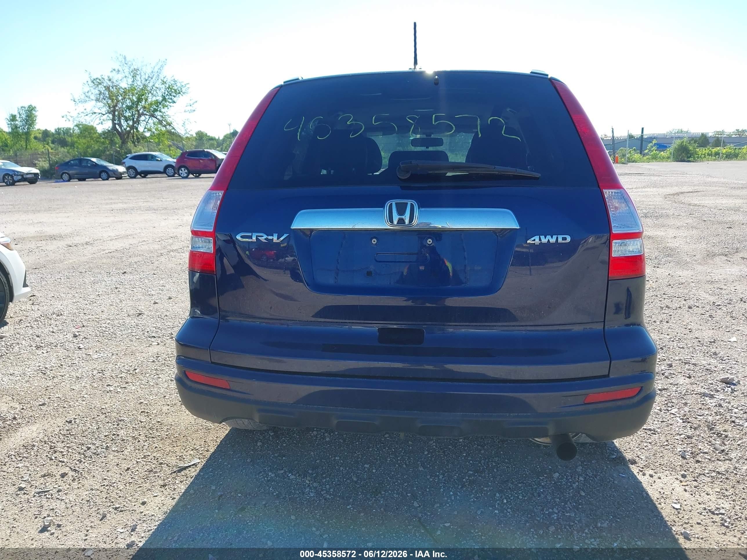 2011 Honda Cr-v Ex-l Blue vin: 5J6RE4H7XBL100412