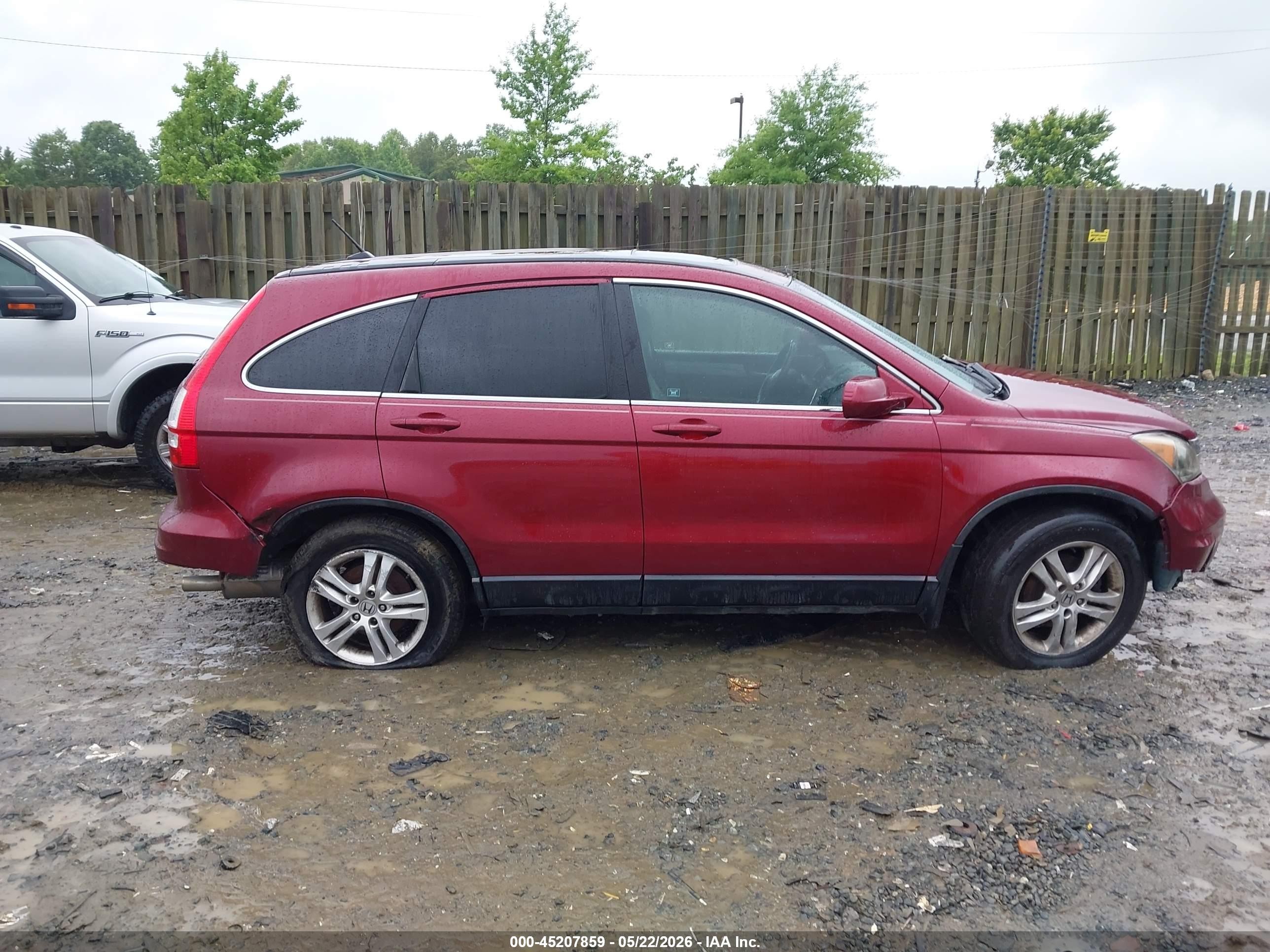2011 Honda Cr-v Ex-l Темно-бордовый vin: 5J6RE4H7XBL123639