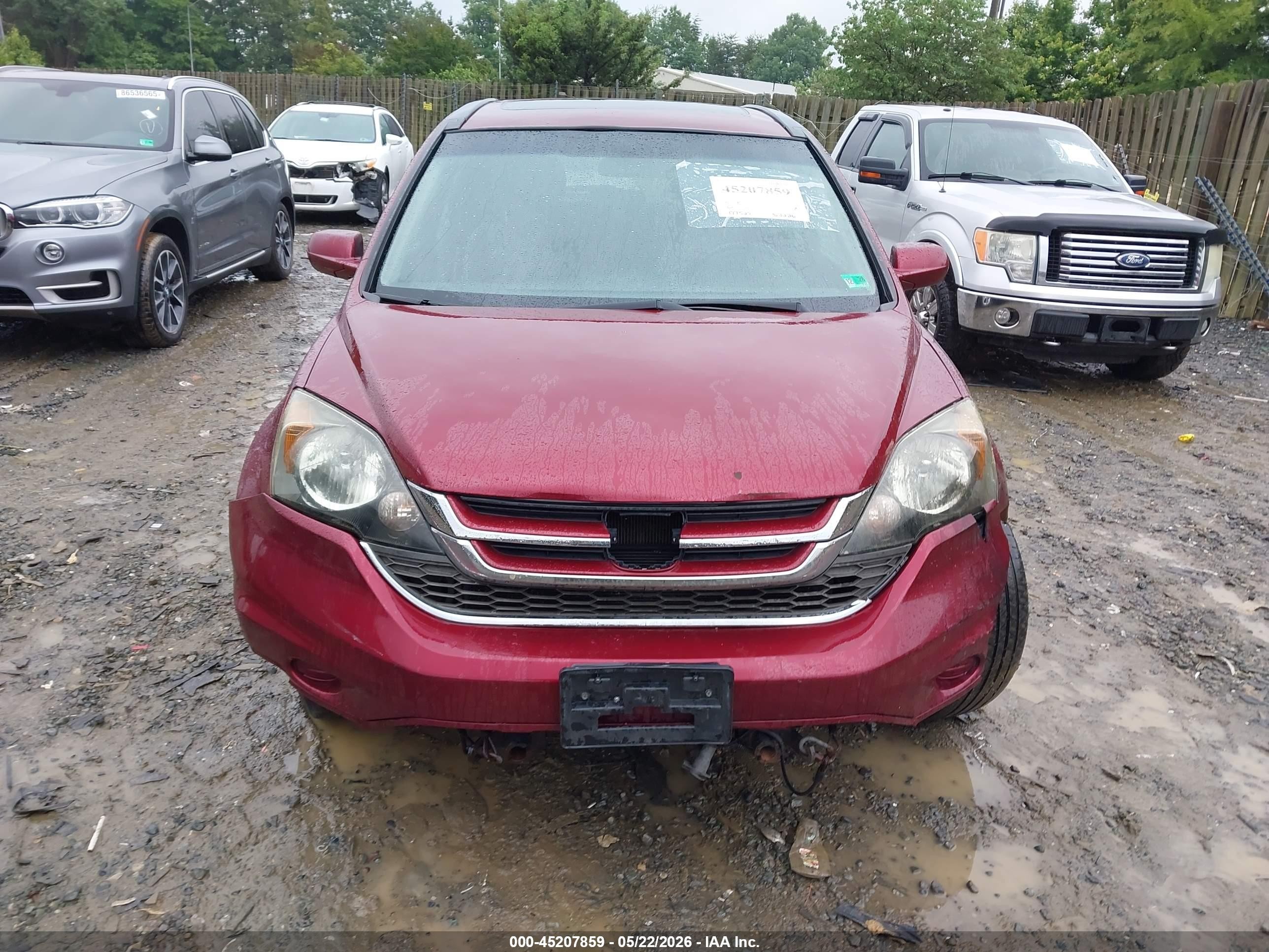 2011 Honda Cr-v Ex-l Темно-бордовый vin: 5J6RE4H7XBL123639