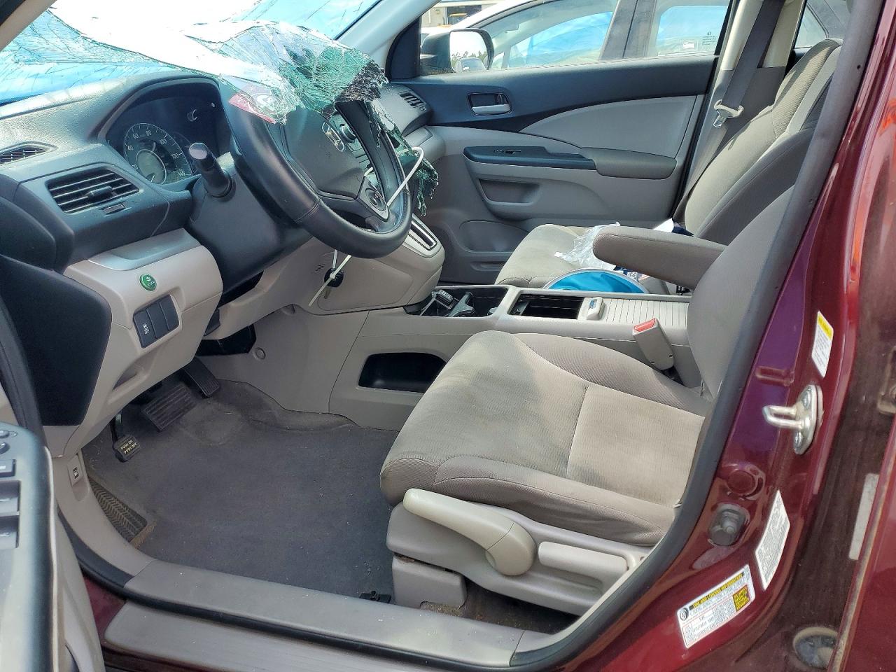 2012 Honda Cr-v Lx Burgundy vin: 5J6RM3H30CL044136