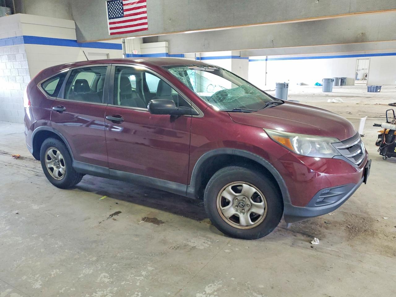 2012 Honda Cr-v Lx Burgundy vin: 5J6RM3H30CL044136