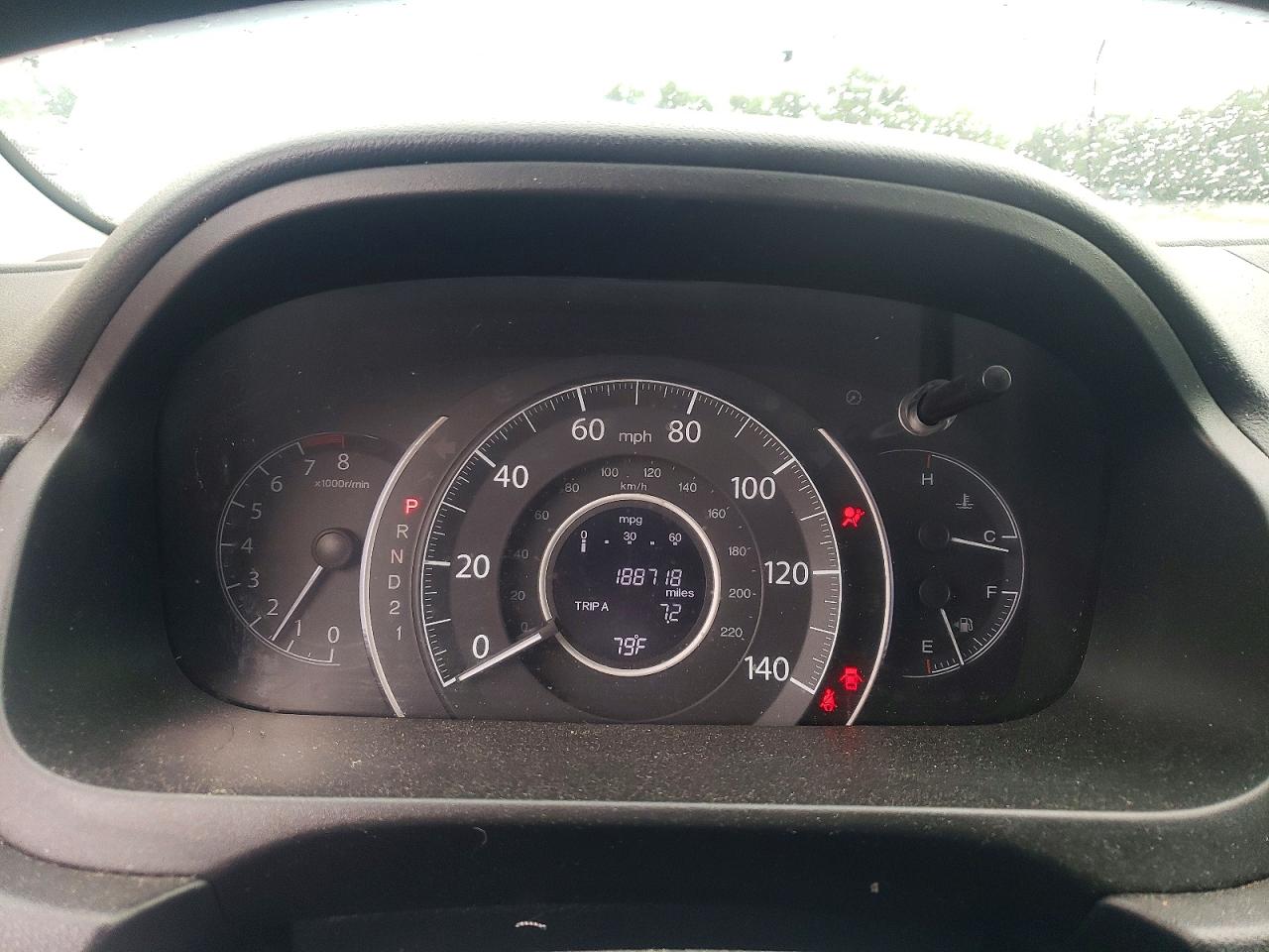 2013 Honda Cr-v Lx Blue vin: 5J6RM3H30DL027497