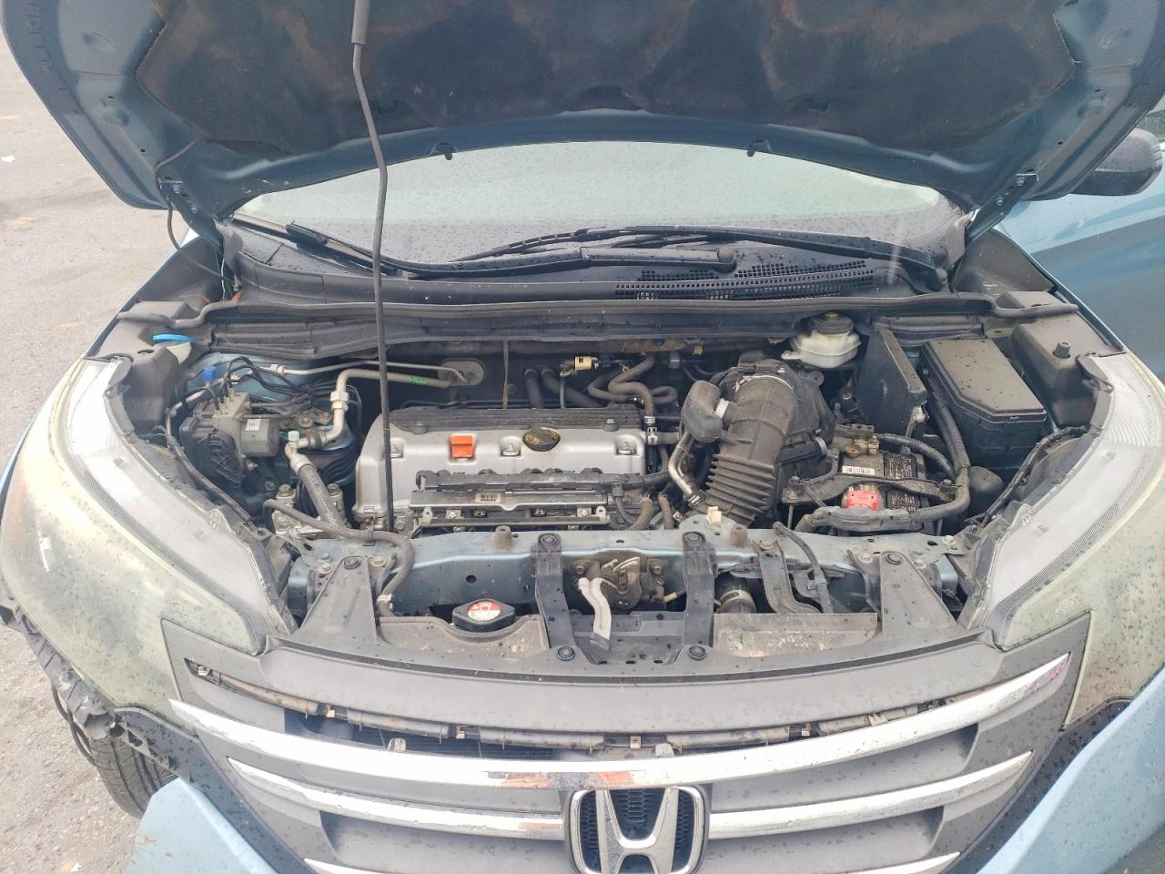 2013 Honda Cr-v Lx Blue vin: 5J6RM3H30DL027497