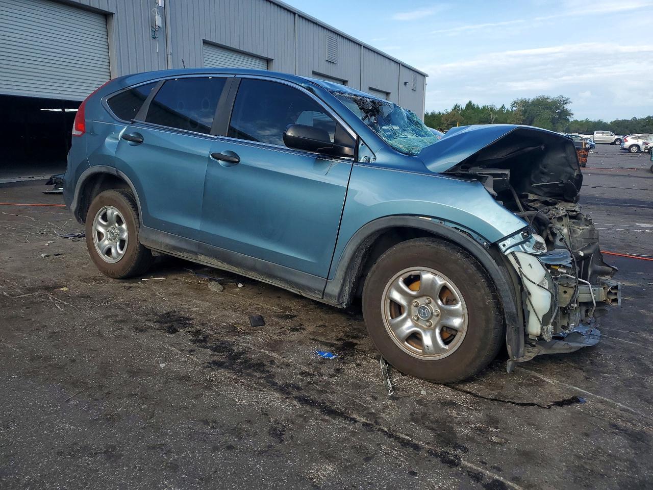 2013 Honda Cr-v Lx Blue vin: 5J6RM3H30DL043781