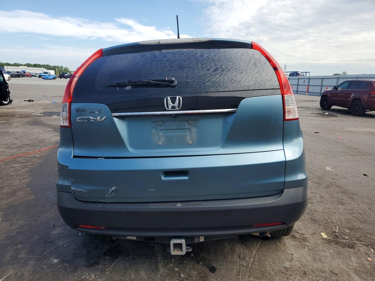 2013 Honda Cr-v Lx Blue vin: 5J6RM3H30DL043781