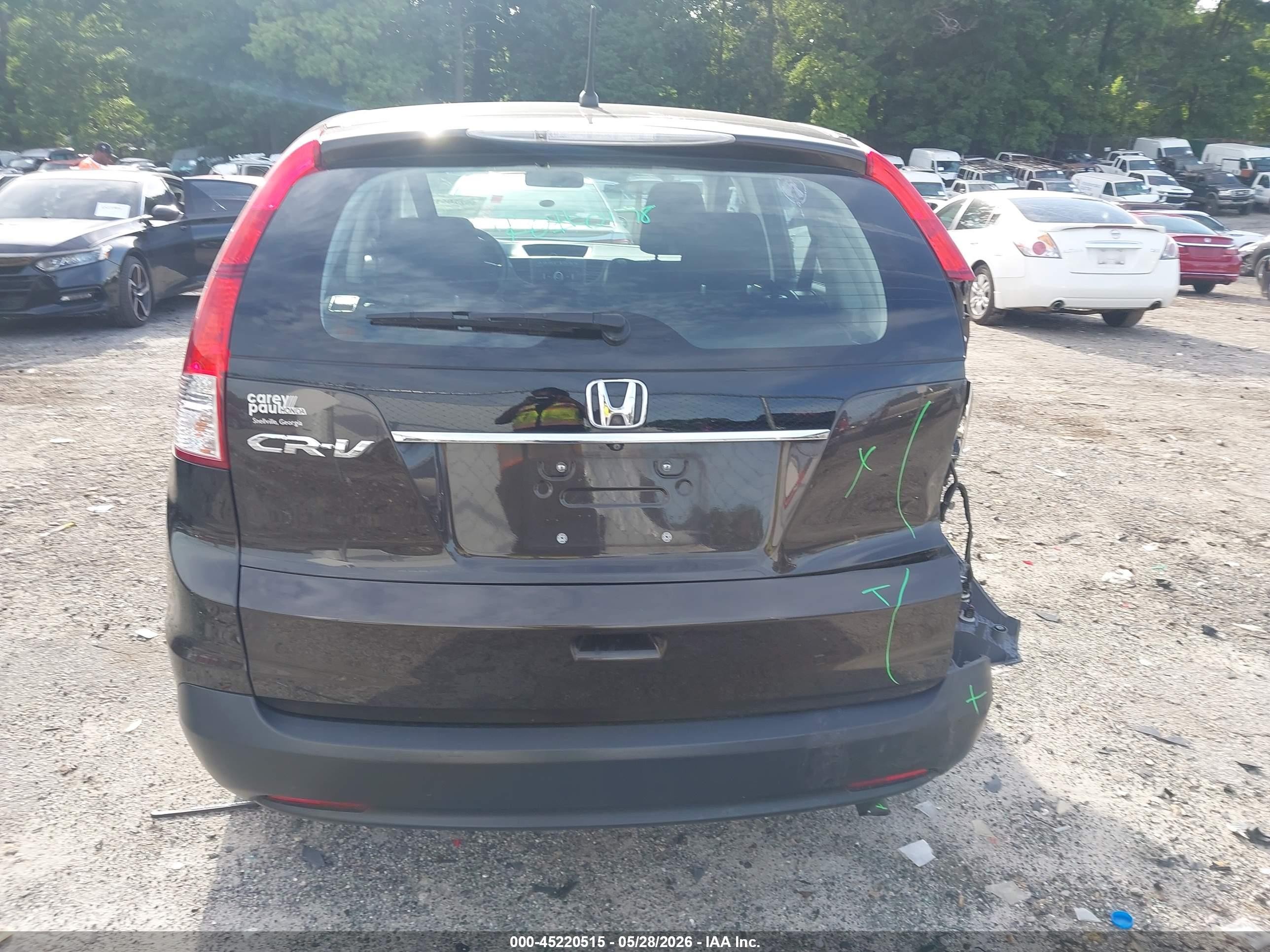2013 Honda Cr-v Lx Brown vin: 5J6RM3H30DL044798