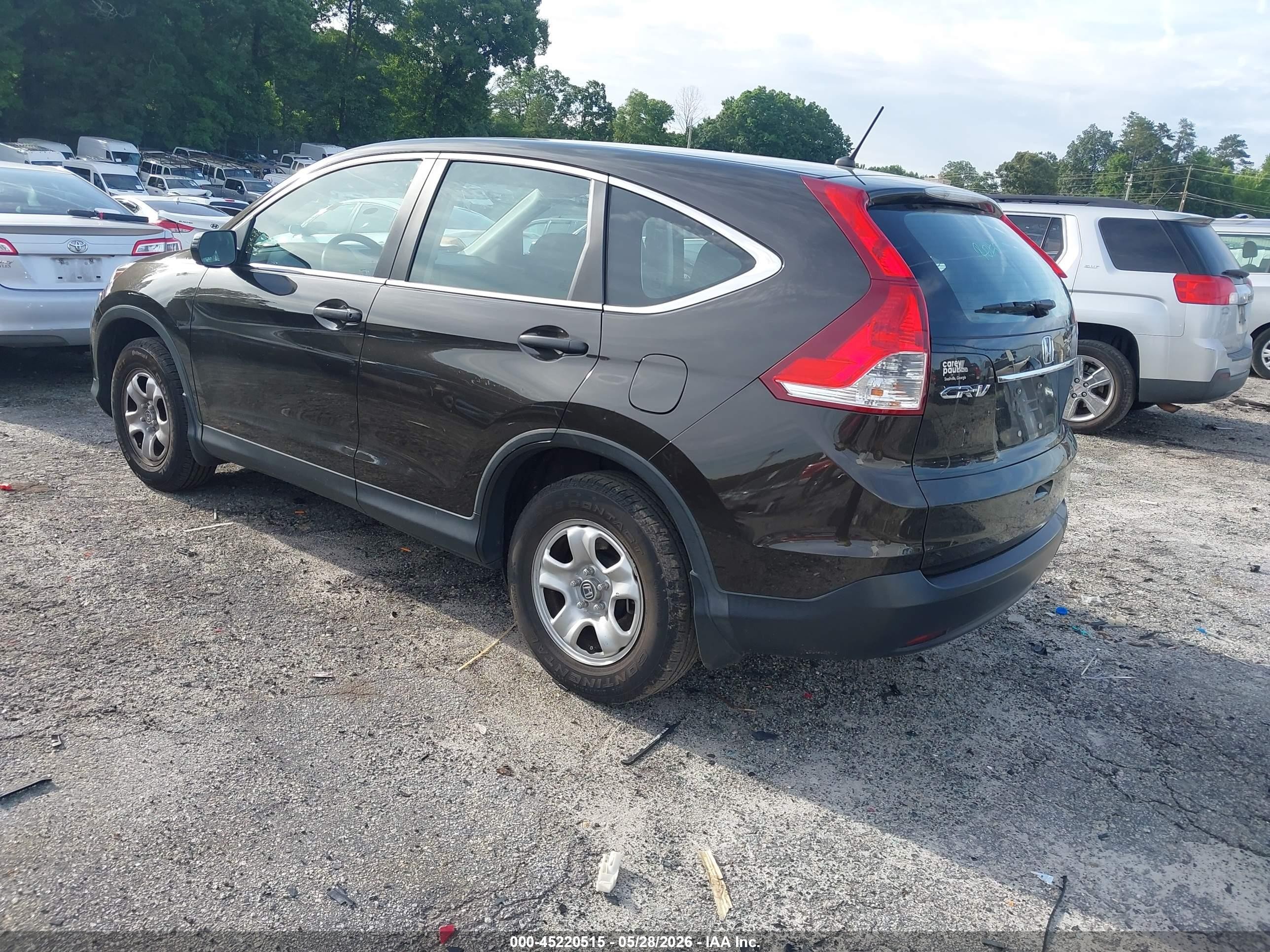 2013 Honda Cr-v Lx Brown vin: 5J6RM3H30DL044798