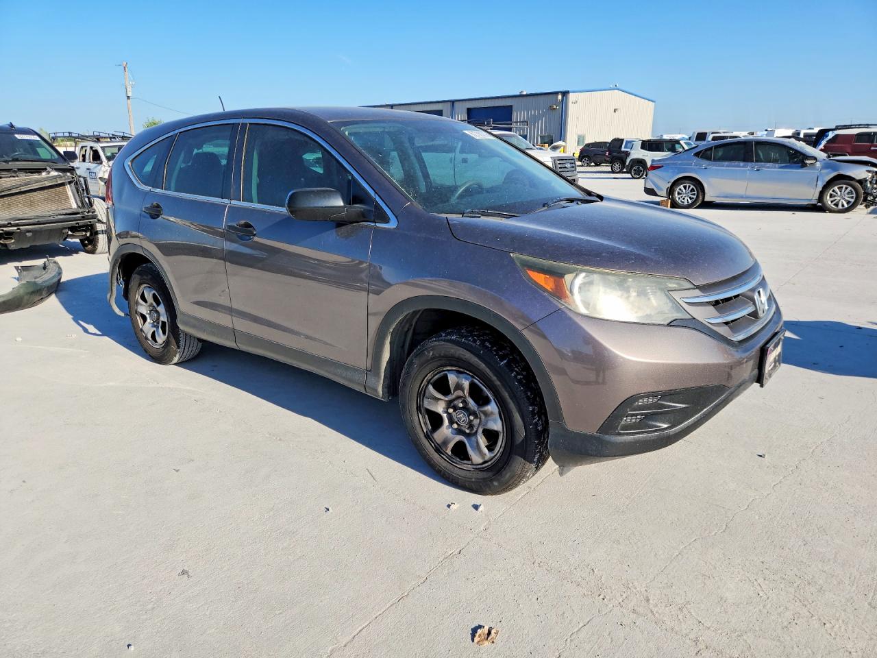 2014 Honda Cr-v Lx Gray vin: 5J6RM3H30EL004268