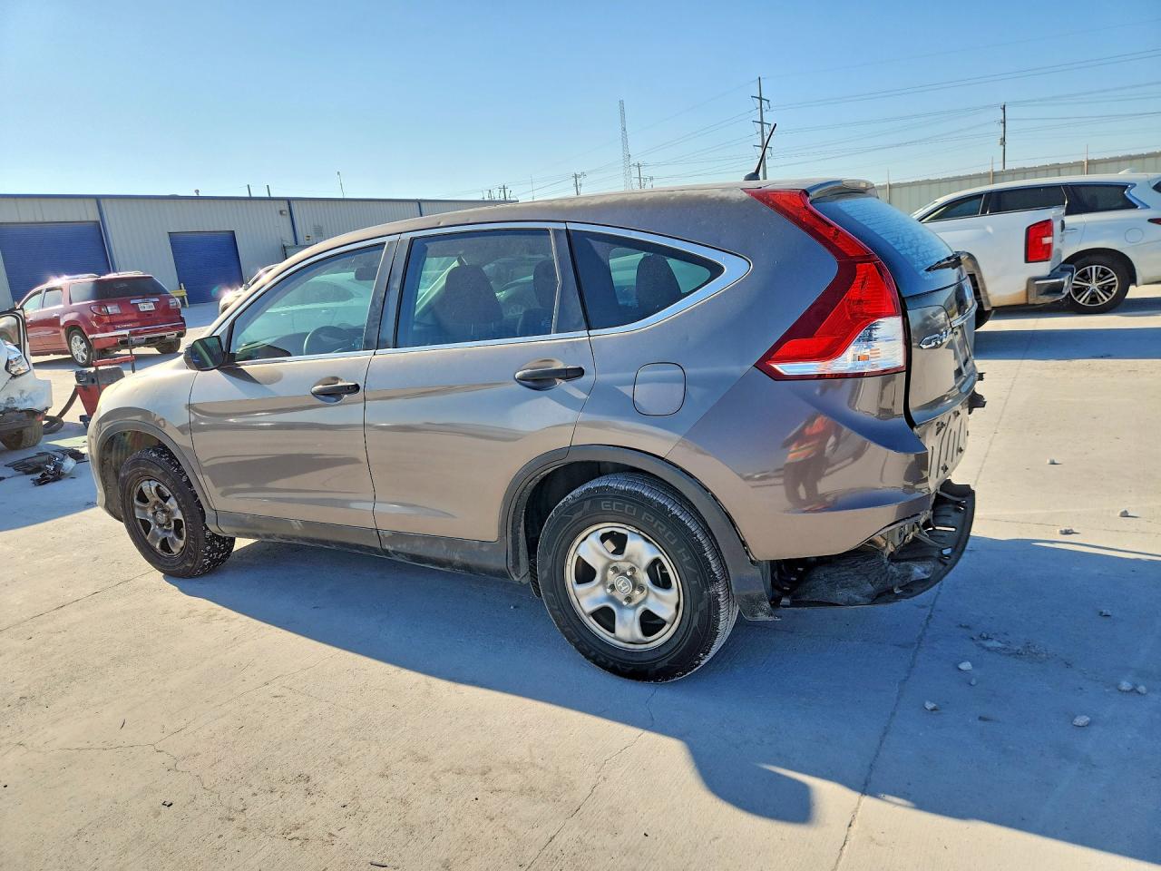 2014 Honda Cr-v Lx Gray vin: 5J6RM3H30EL004268