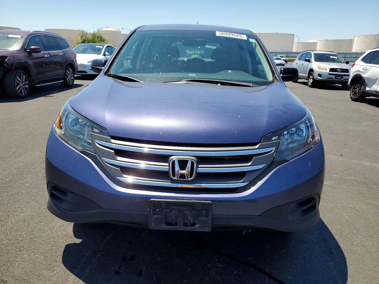 2014 Honda Cr-v Lx Blue vin: 5J6RM3H30EL015187