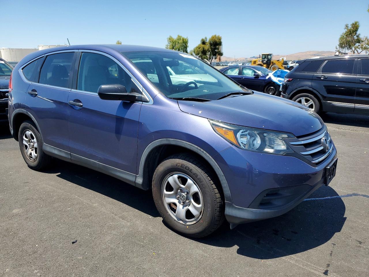 2014 Honda Cr-v Lx Blue vin: 5J6RM3H30EL015187