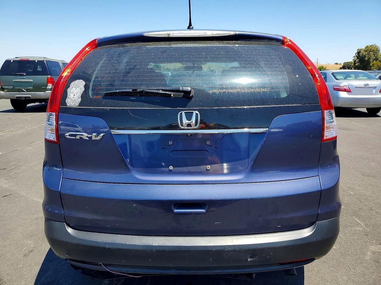 2014 Honda Cr-v Lx Blue vin: 5J6RM3H30EL015187