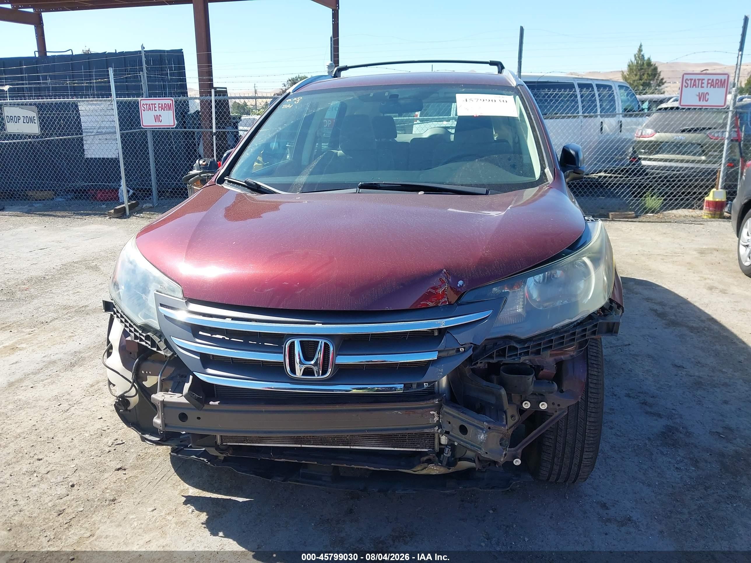 2012 Honda Cr-v Lx Бордовый vin: 5J6RM3H31CL033257