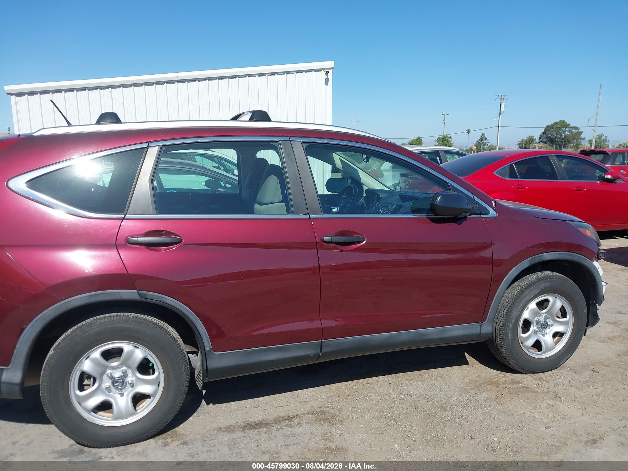 2012 Honda Cr-v Lx Бордовый vin: 5J6RM3H31CL033257