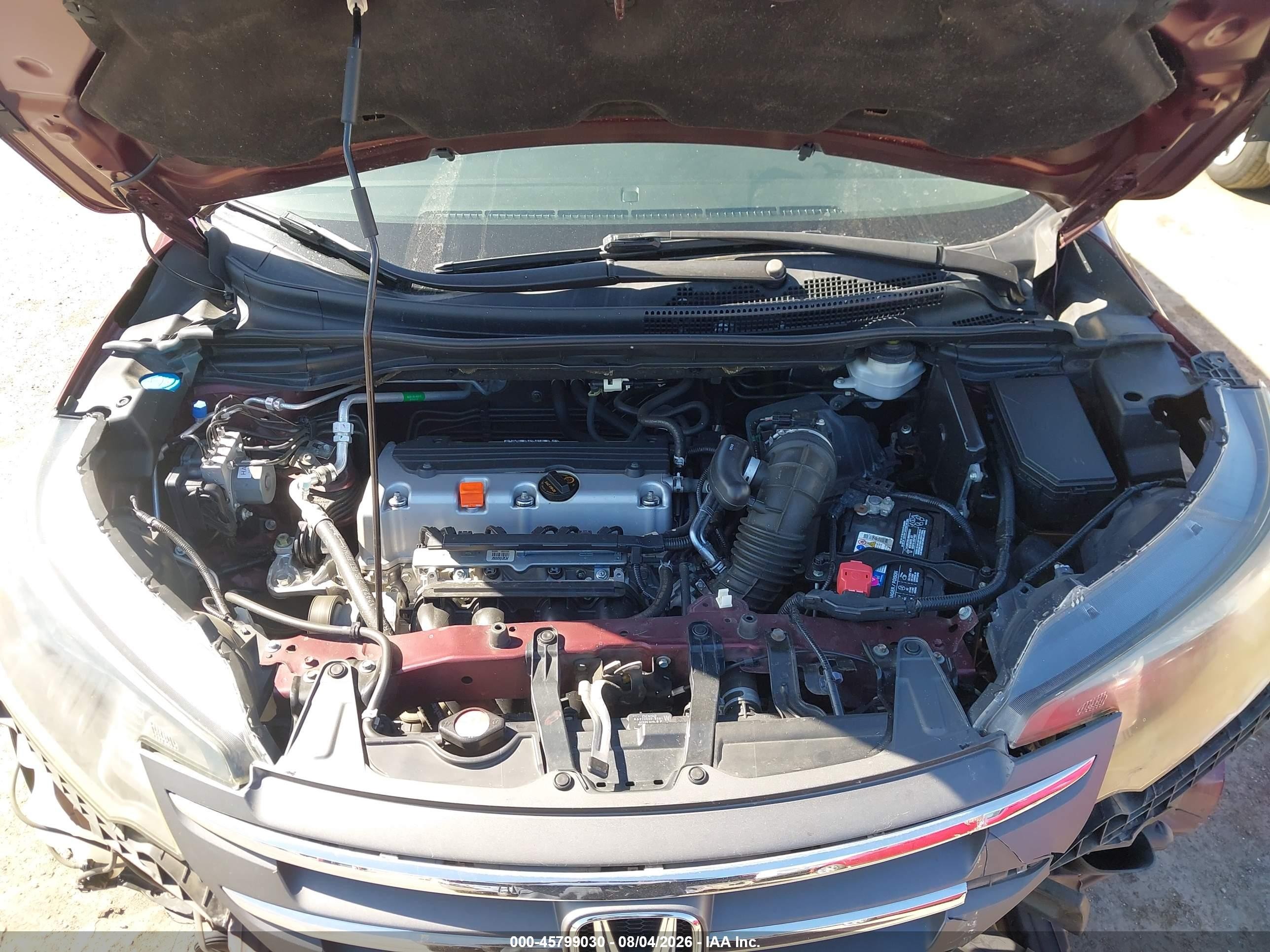 2012 Honda Cr-v Lx Бордовый vin: 5J6RM3H31CL033257
