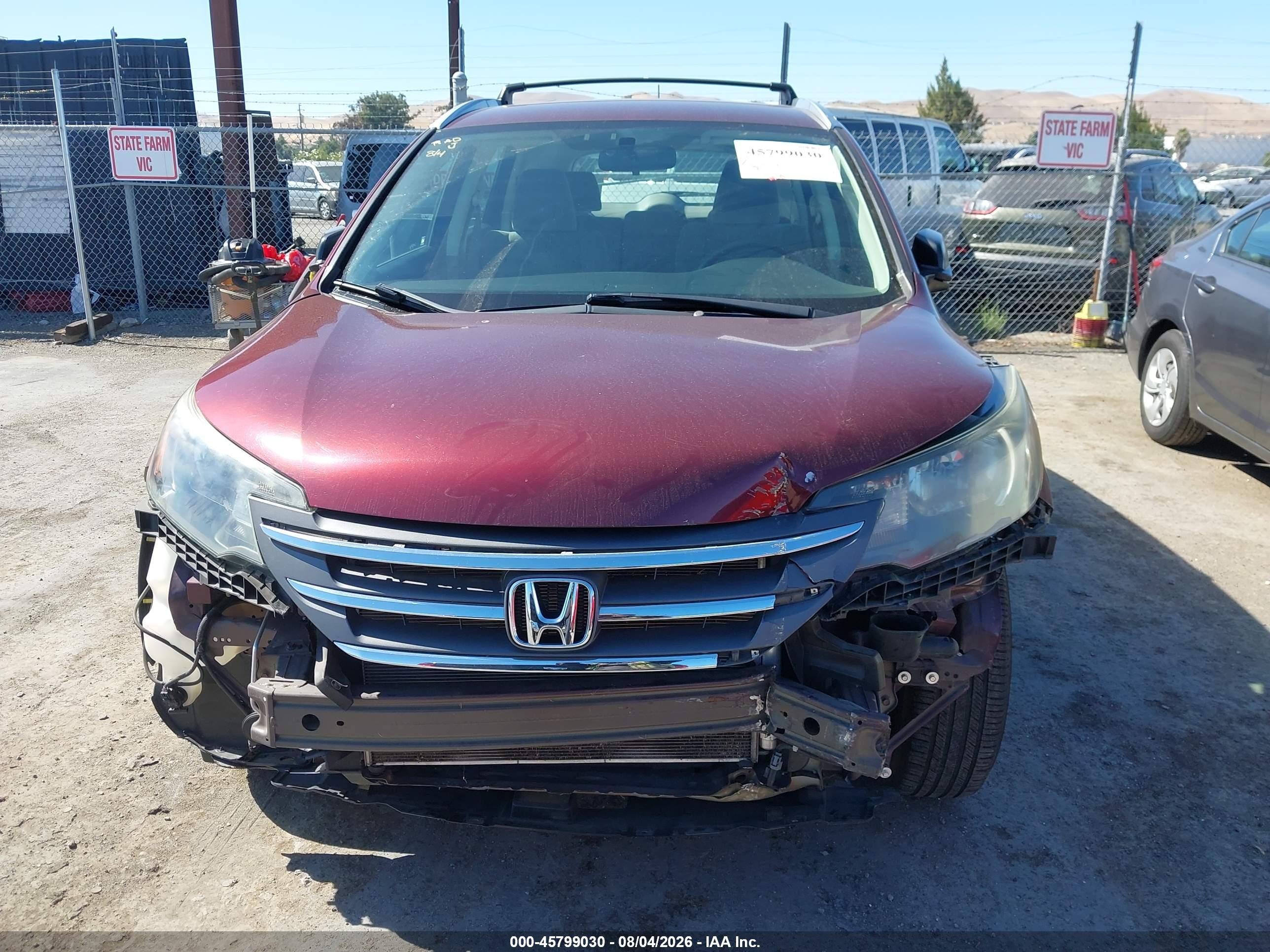 2012 Honda Cr-v Lx Бордовый vin: 5J6RM3H31CL033257