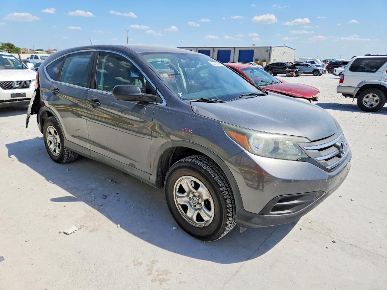 2012 Honda Cr-v Lx Gray vin: 5J6RM3H31CL033775
