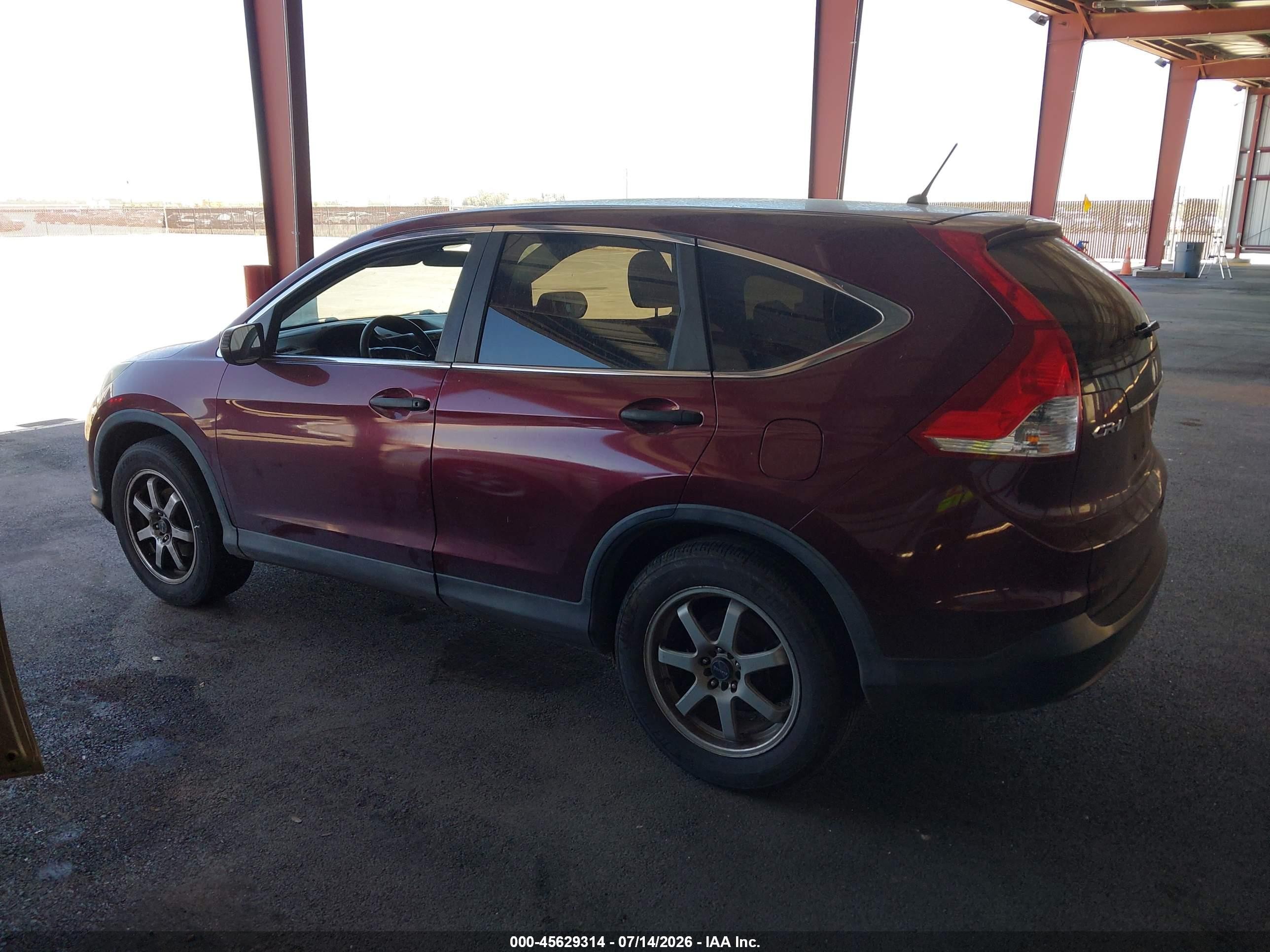 2012 Honda Cr-v Lx Бордовый vin: 5J6RM3H31CL045134