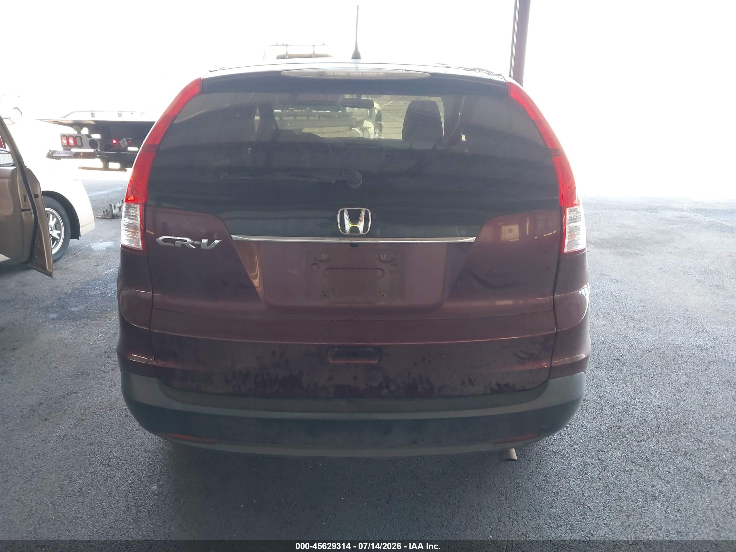 2012 Honda Cr-v Lx Бордовый vin: 5J6RM3H31CL045134