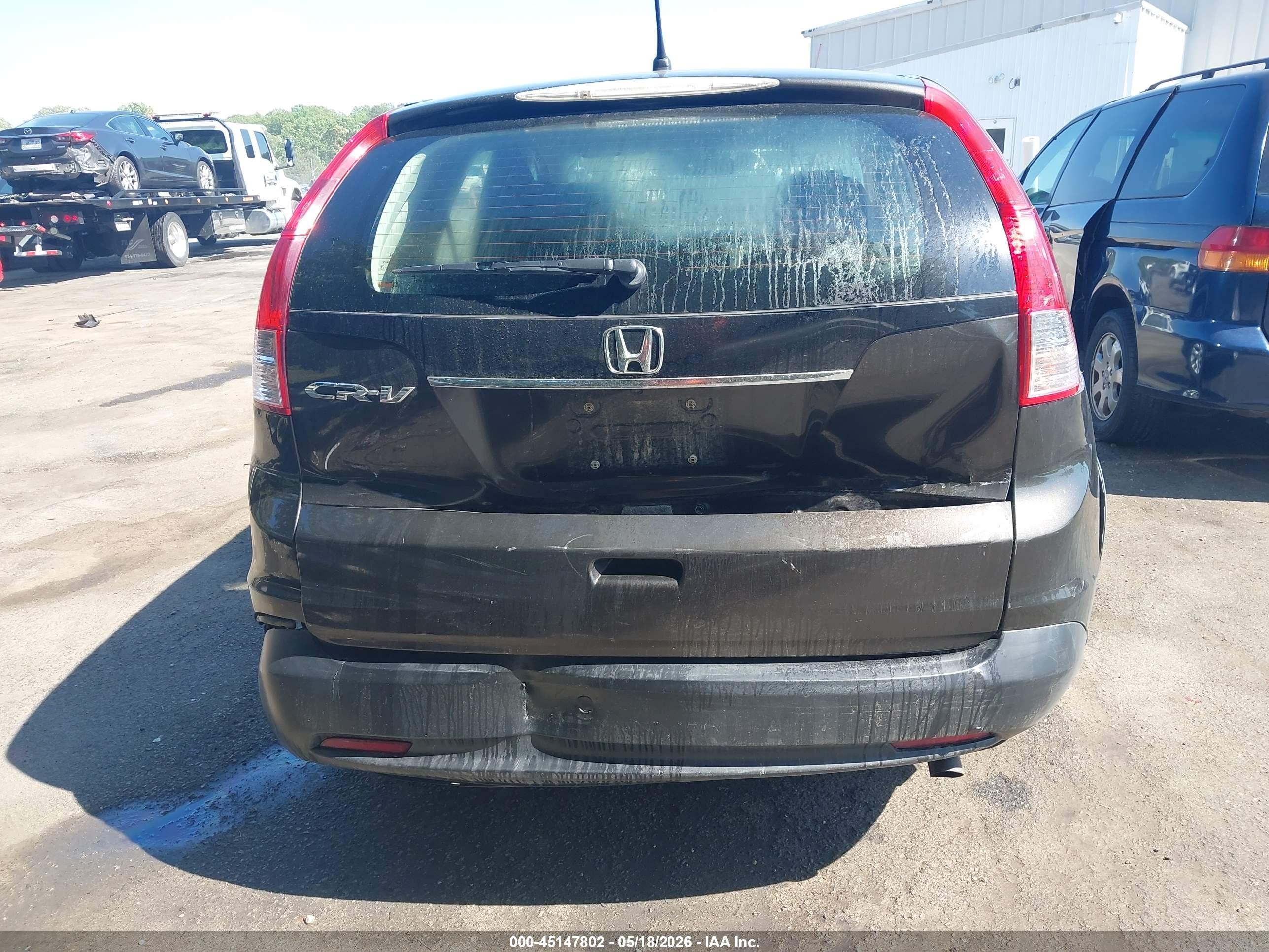 2013 Honda Cr-v Lx Black vin: 5J6RM3H31DL003080