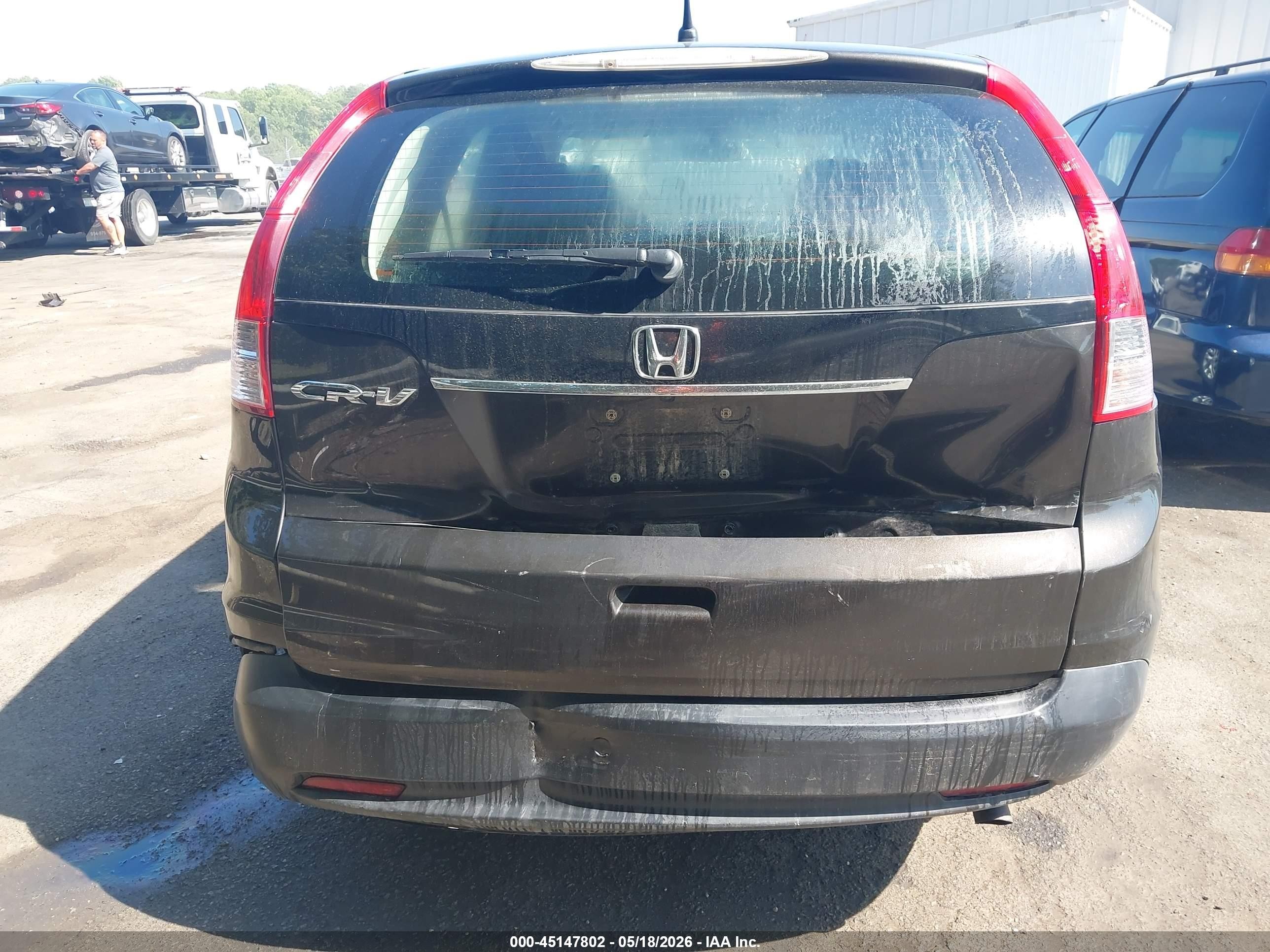 2013 Honda Cr-v Lx Black vin: 5J6RM3H31DL003080