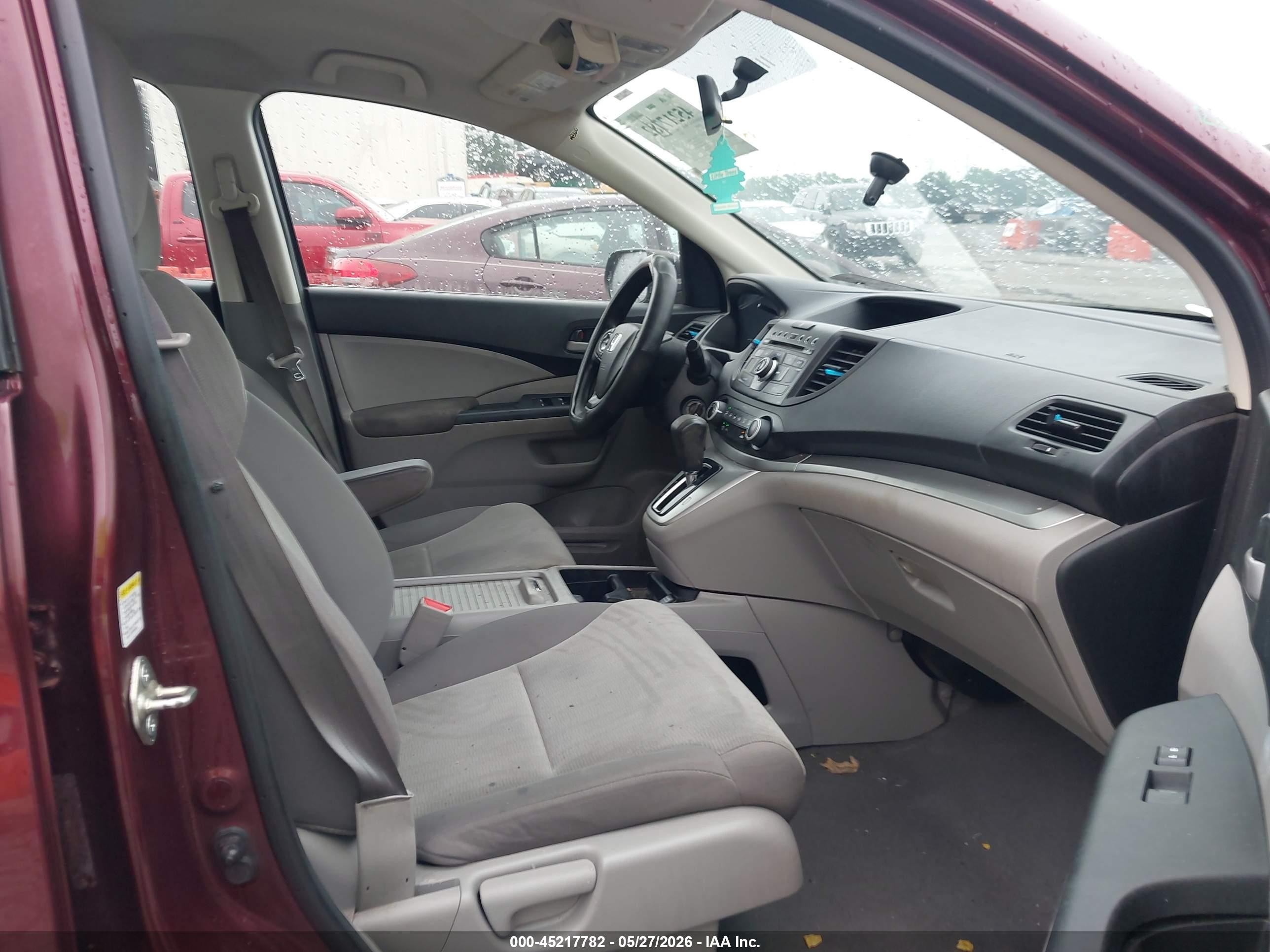 2013 Honda Cr-v Lx Maroon vin: 5J6RM3H31DL012197
