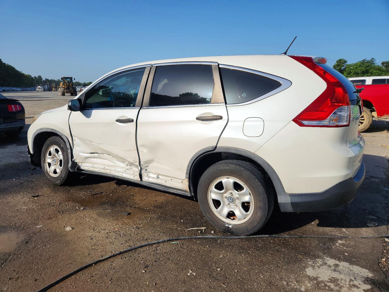 2013 Honda Cr-v Lx Белый vin: 5J6RM3H31DL019148