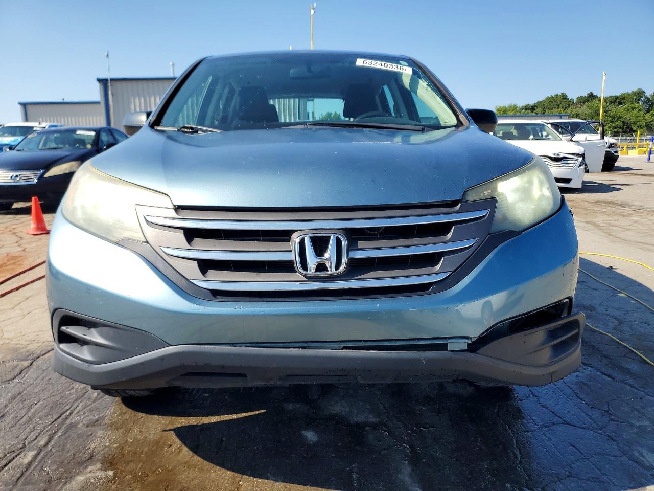 2013 Honda Cr-v Lx Blue vin: 5J6RM3H31DL039593