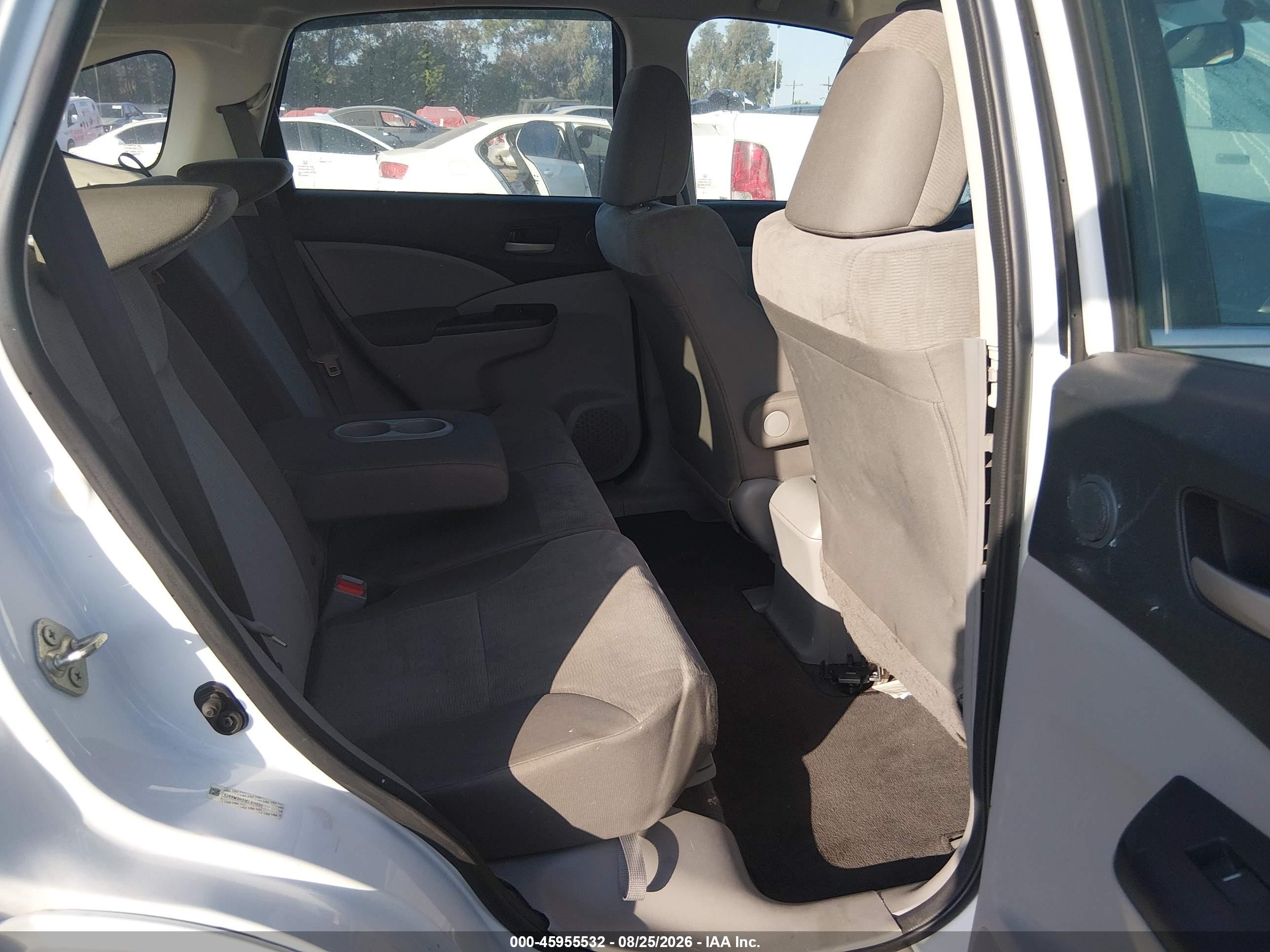 2014 Honda Cr-v Lx White vin: 5J6RM3H31EL011231
