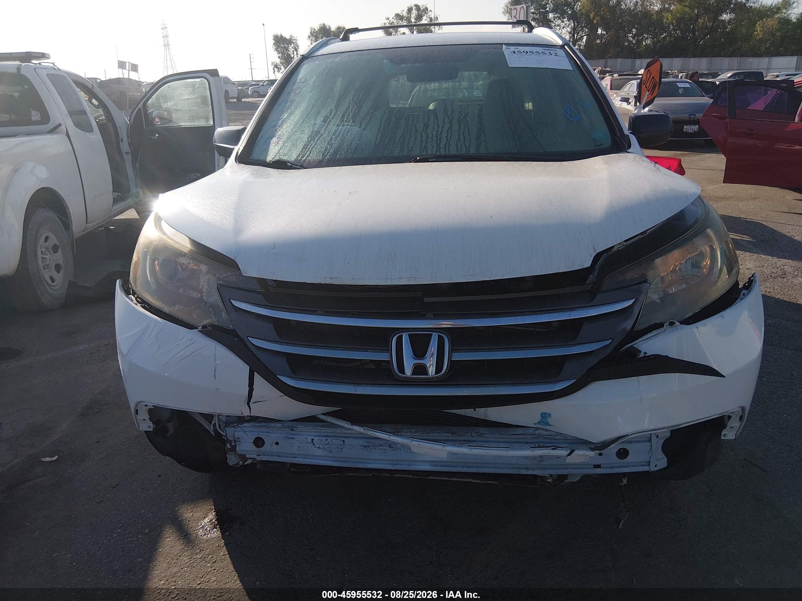 2014 Honda Cr-v Lx White vin: 5J6RM3H31EL011231
