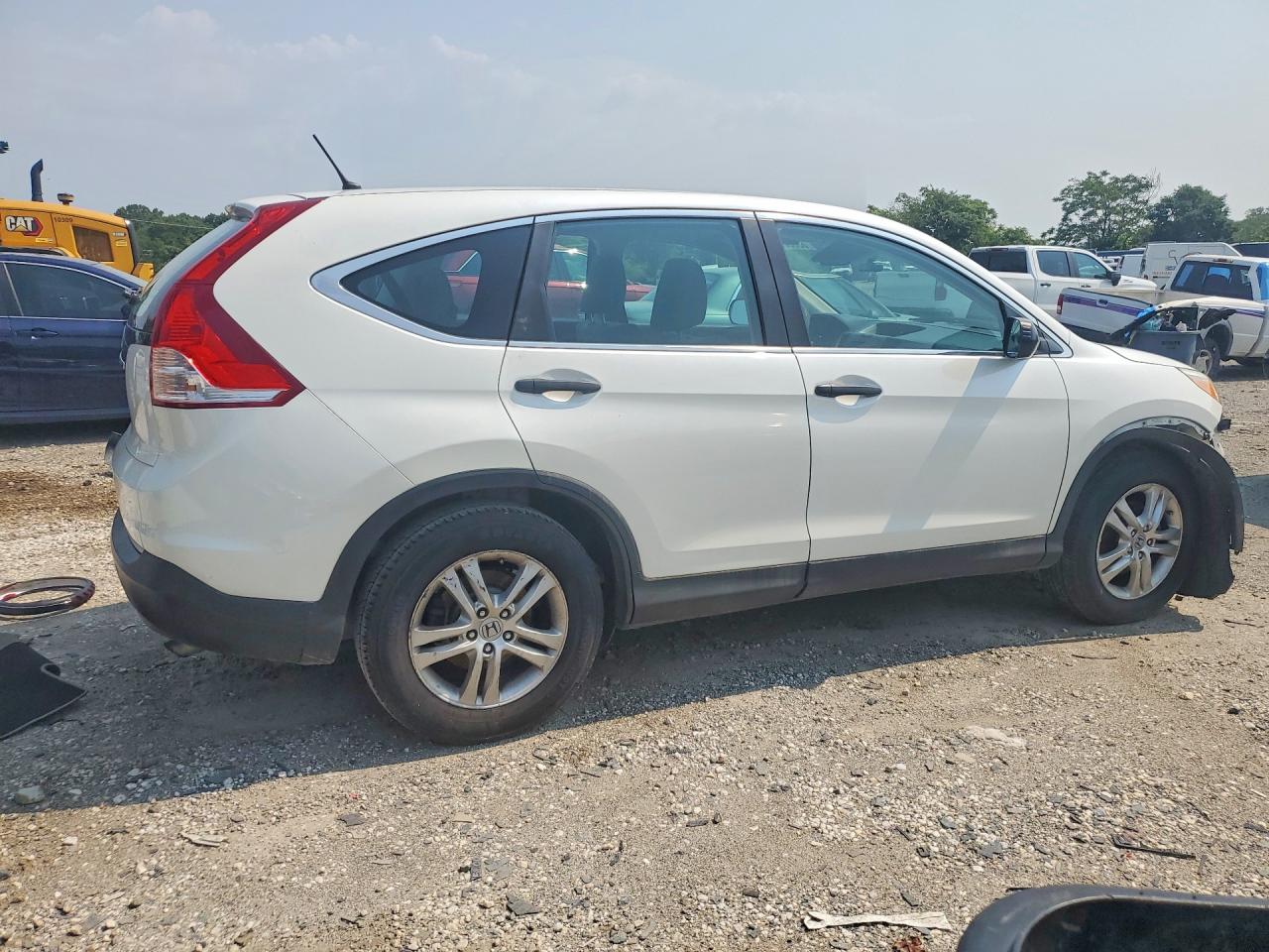 2014 Honda Cr-v Lx White vin: 5J6RM3H31EL014453