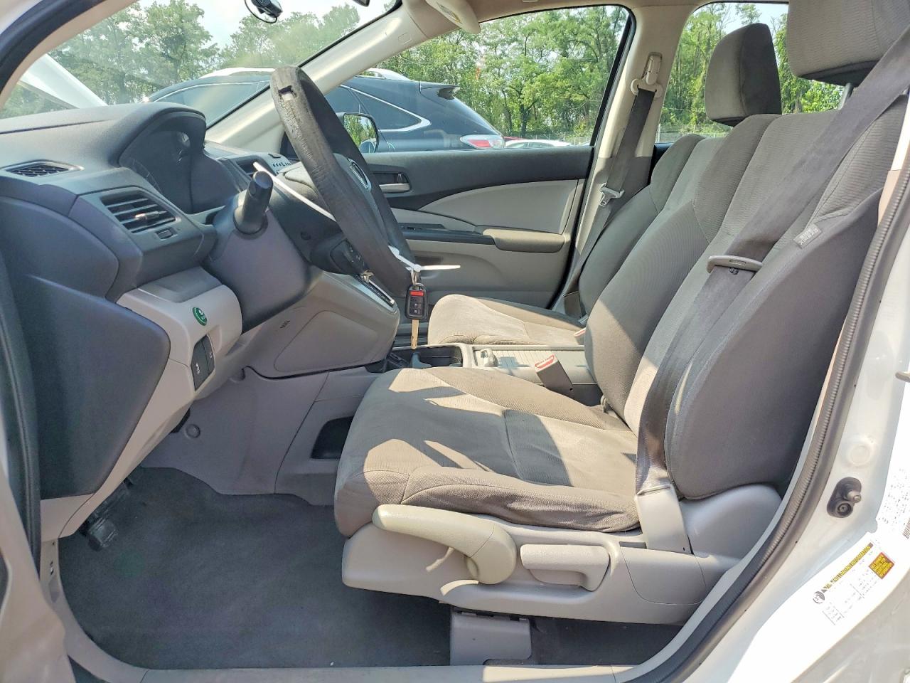 2014 Honda Cr-v Lx White vin: 5J6RM3H31EL014453