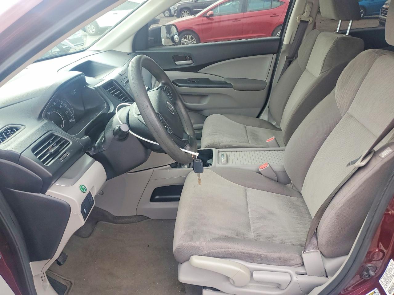 2014 Honda Cr-v Lx Burgundy vin: 5J6RM3H31EL015442