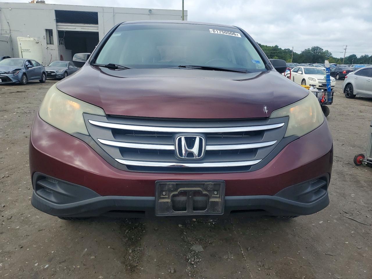 2014 Honda Cr-v Lx Burgundy vin: 5J6RM3H31EL015442