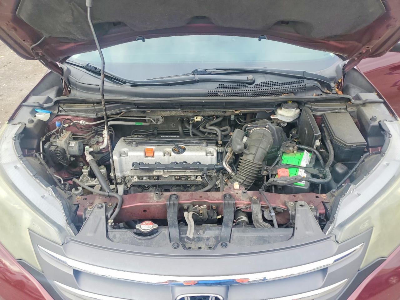 2014 Honda Cr-v Lx Burgundy vin: 5J6RM3H31EL015442