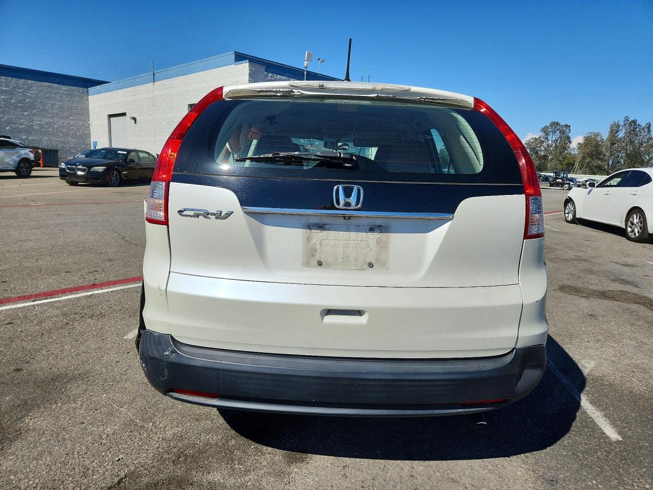 2014 Honda Cr-v Lx White vin: 5J6RM3H31EL030359