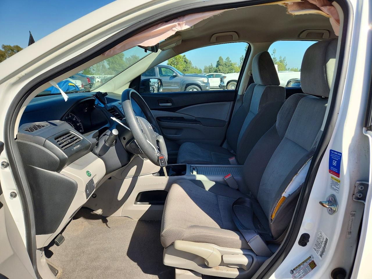 2014 Honda Cr-v Lx White vin: 5J6RM3H31EL030359